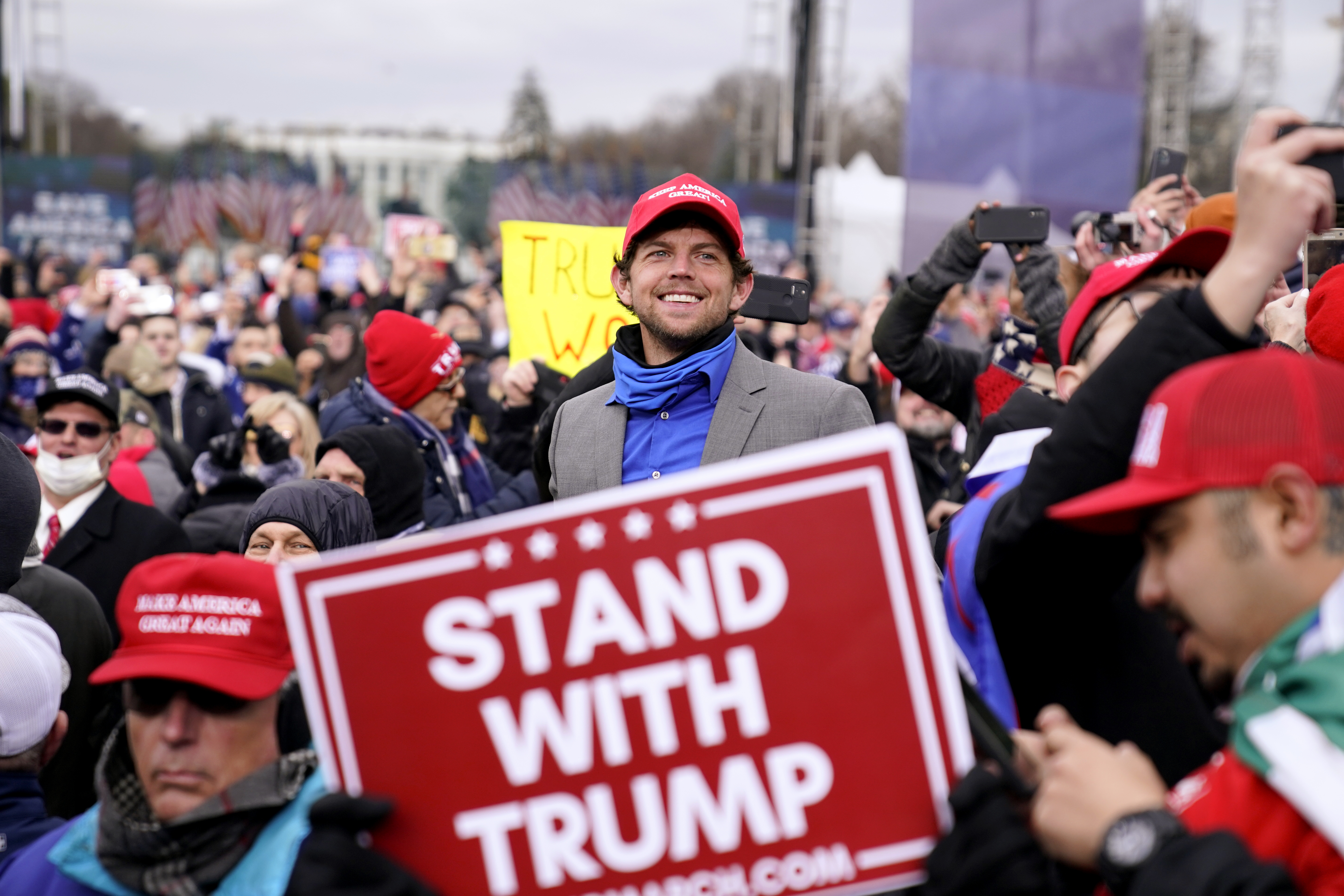 A rally in support of President Donald Trump on January 6, 2021, in Washington near the White House. Photo / AP