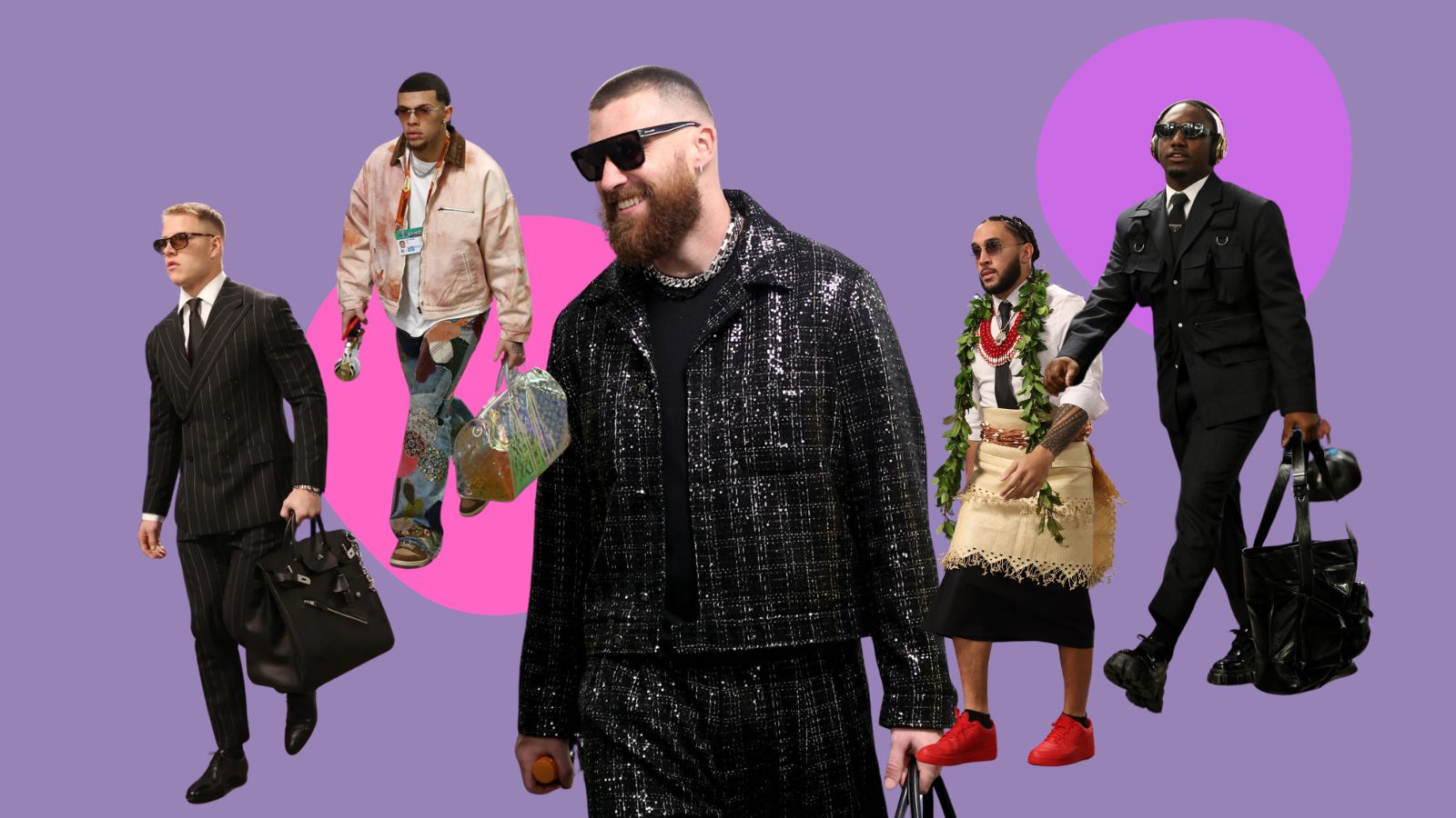 Sports (and looks) were served at the Super Bowl kick-off this week.