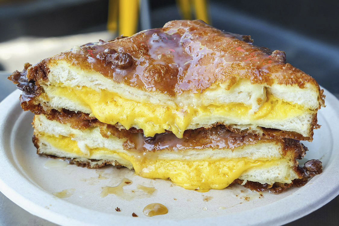 French toast served at Needle, a Cantonese restaurant in Los Angeles. Photo / Needle via The New York Times
 



