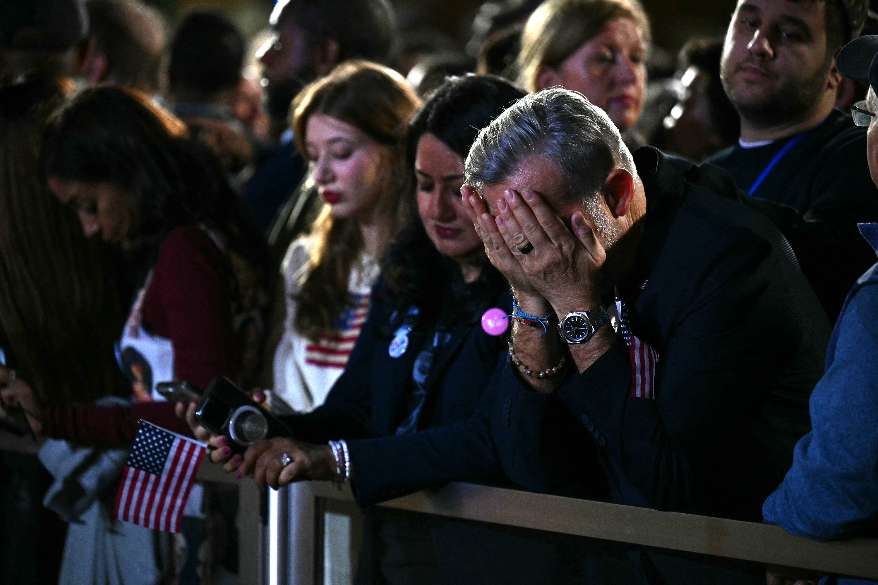 The disappointment among Harris supporters at Howard University was palpable. Photo / Angela Weiss, AFP