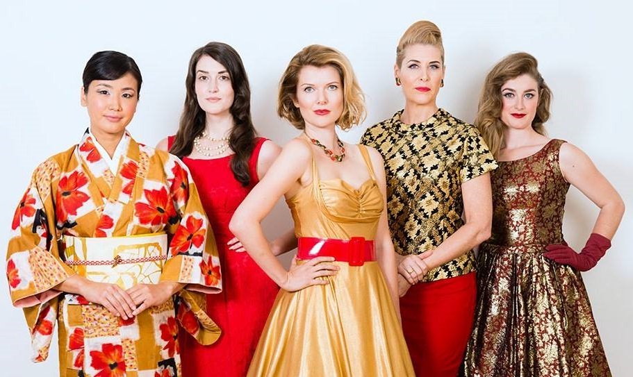 From left: Tomoko Taouma, Alex Jordan, Hannah Banks, Jennifer Ward-Lealand and Lauren Gibson.
