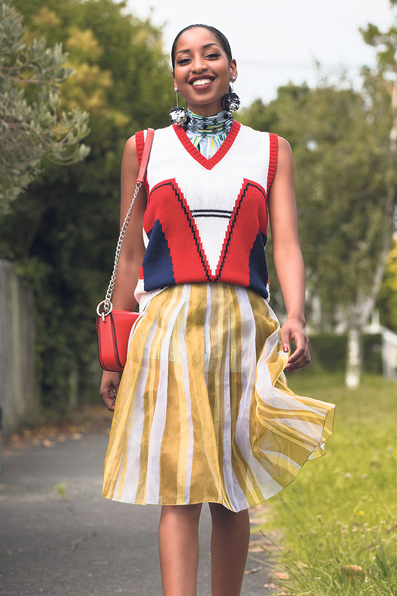 On warmer days, wear yours with a stylish turtle neck. Photo / Guy Coombes