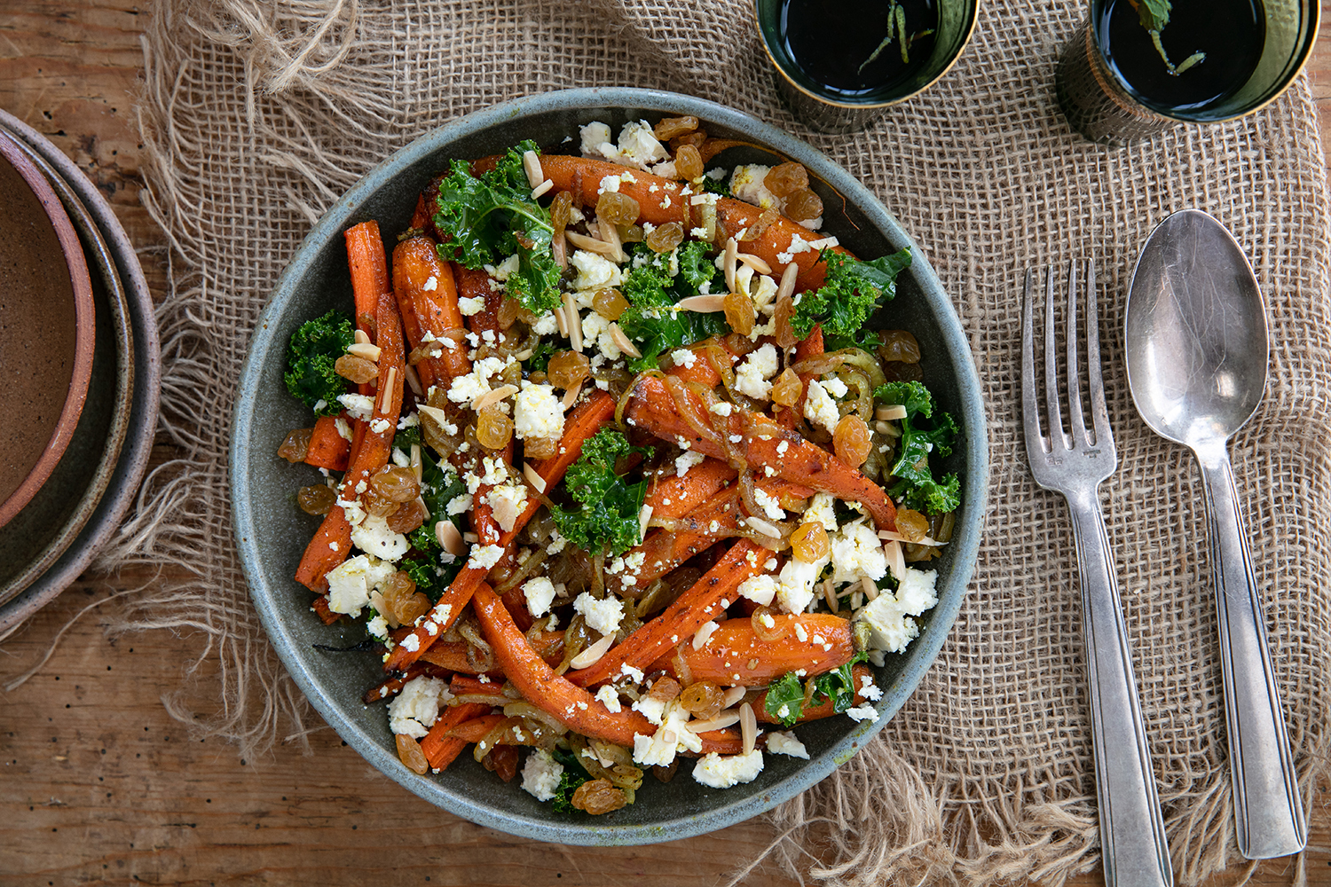 Carrots and onions aka dinner and lunch. Photo / Babiche Martens