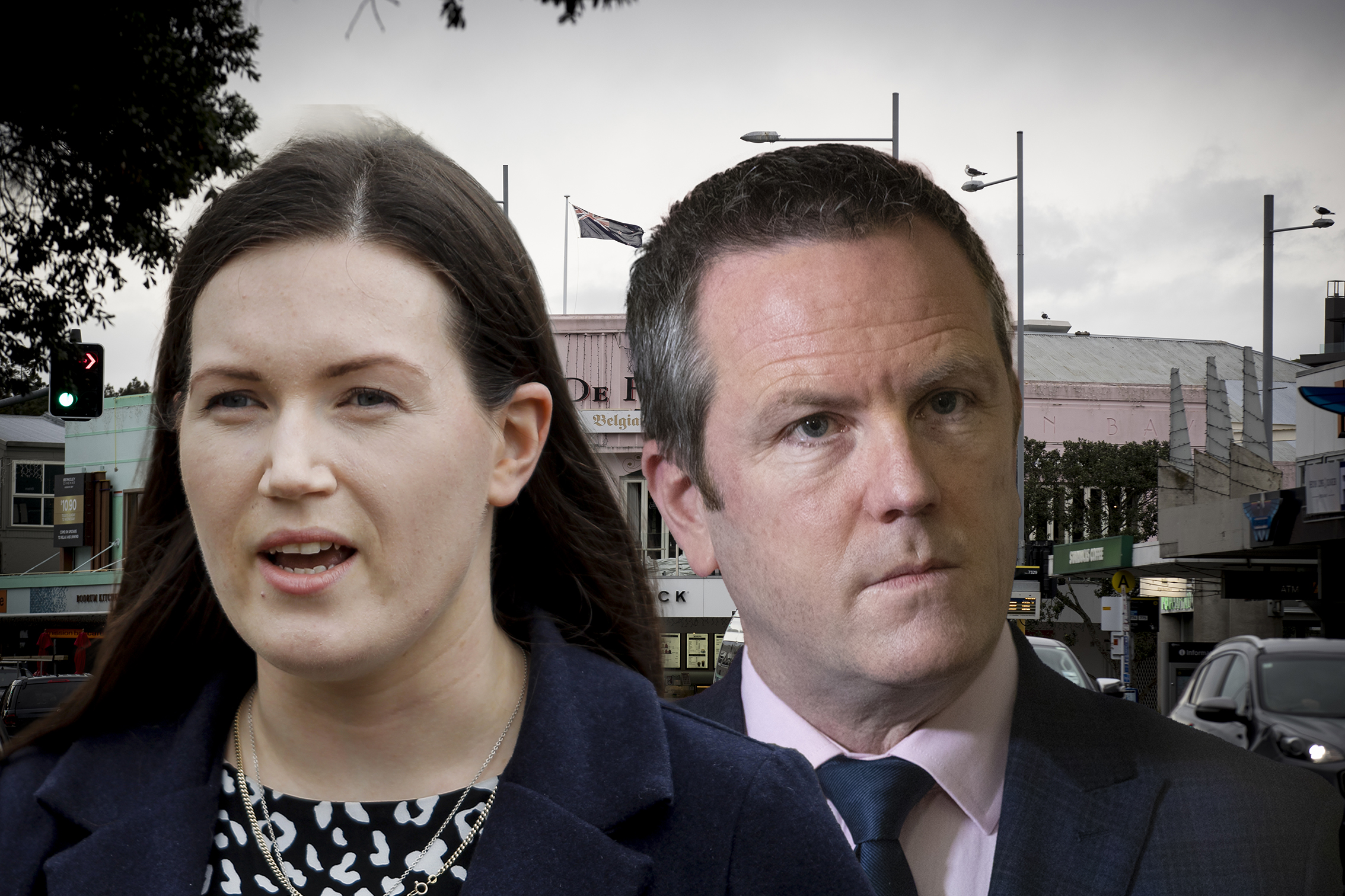 Brooke Van Velden and Tamaki MP Simon O'Connor. 