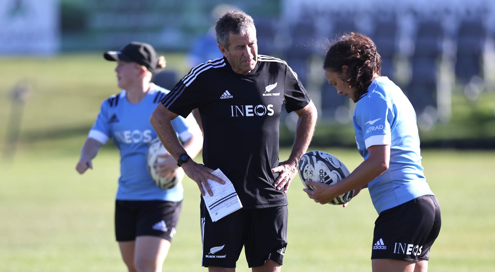 Wayne Smith during a Black Ferns training session. Photo / Photosport