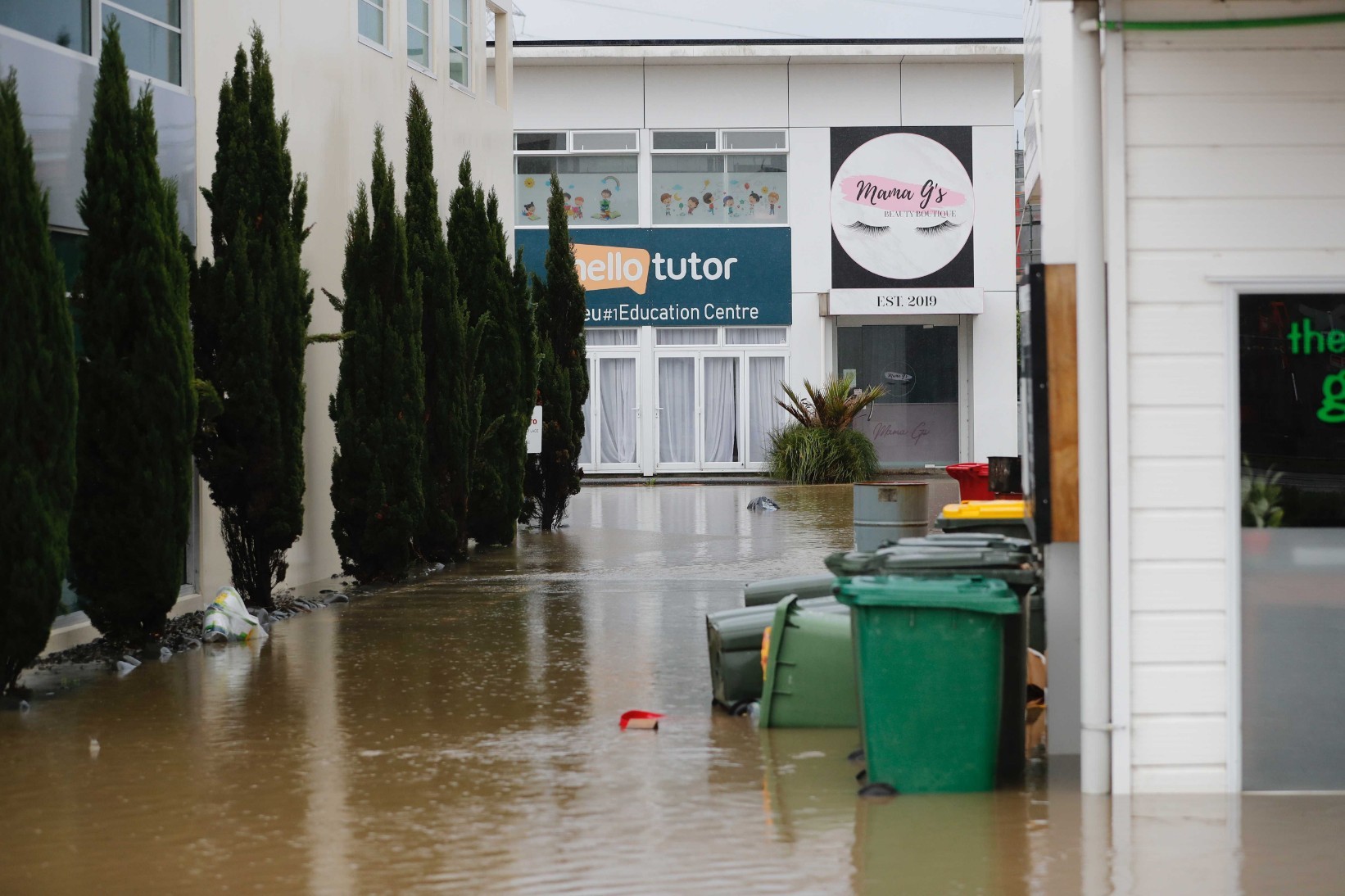 Flooding in Kumeū. Photo / Dean Purcell