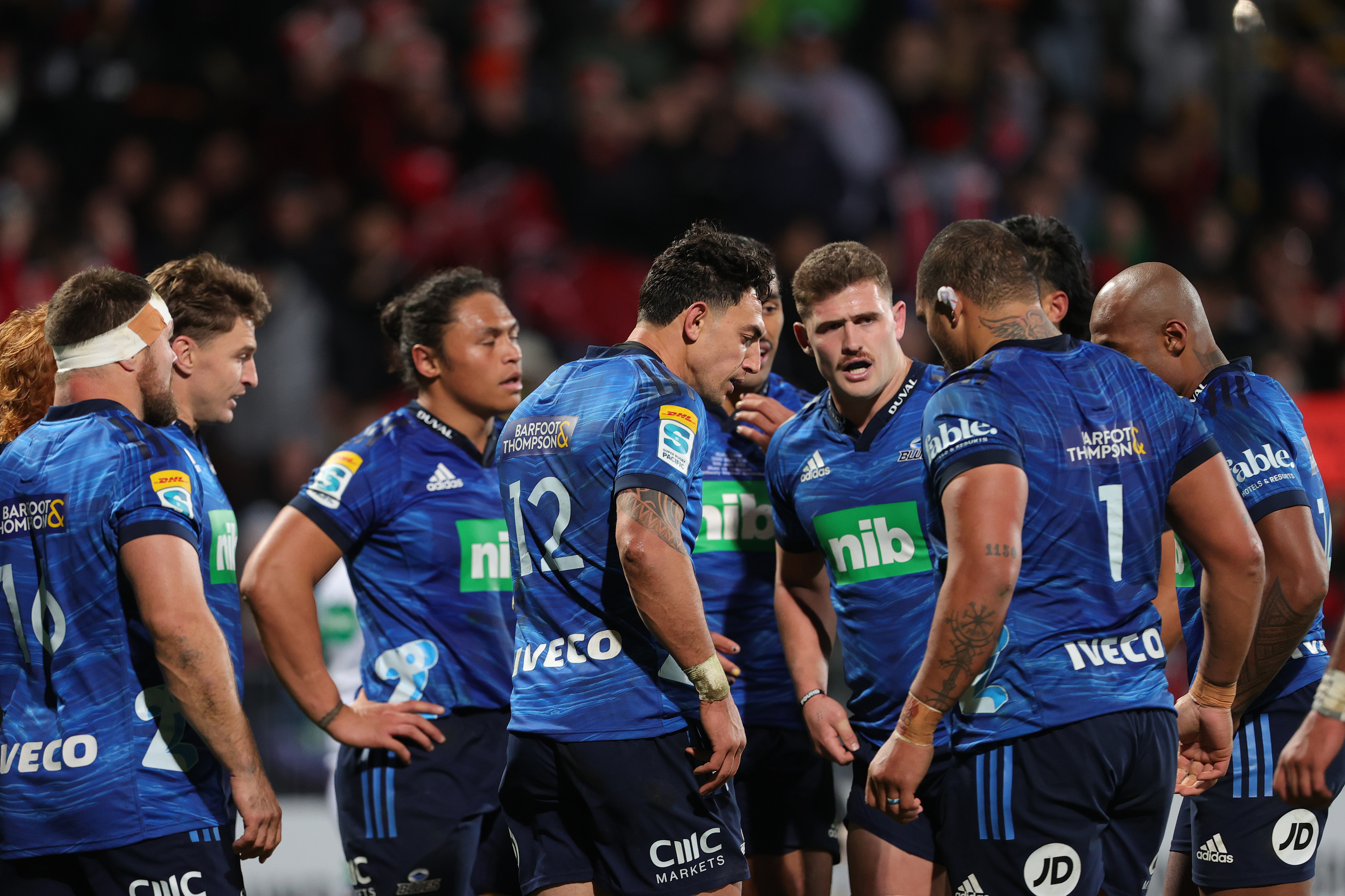 Blues captain Dalton Papalii lauded the Crusaders' physicality in Christchurch. Photo / Photosport
