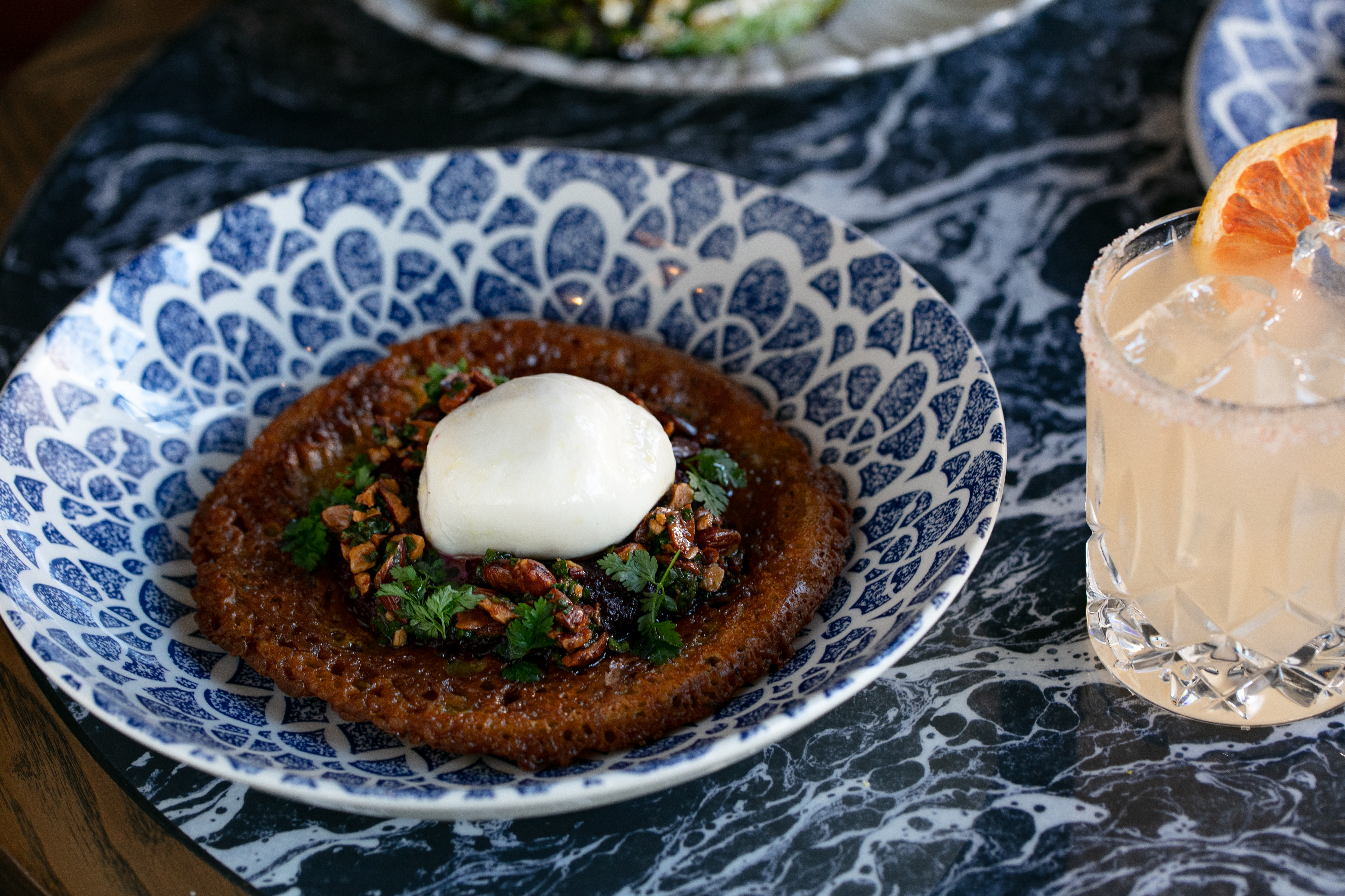 The chickpea pancake. Photo / Babiche Martens