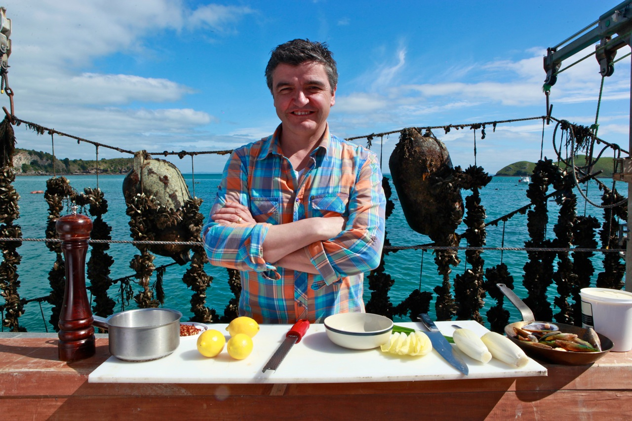 Sean Connolly tries his hand at being a hunter-gatherer. Photo / Richard Robinson