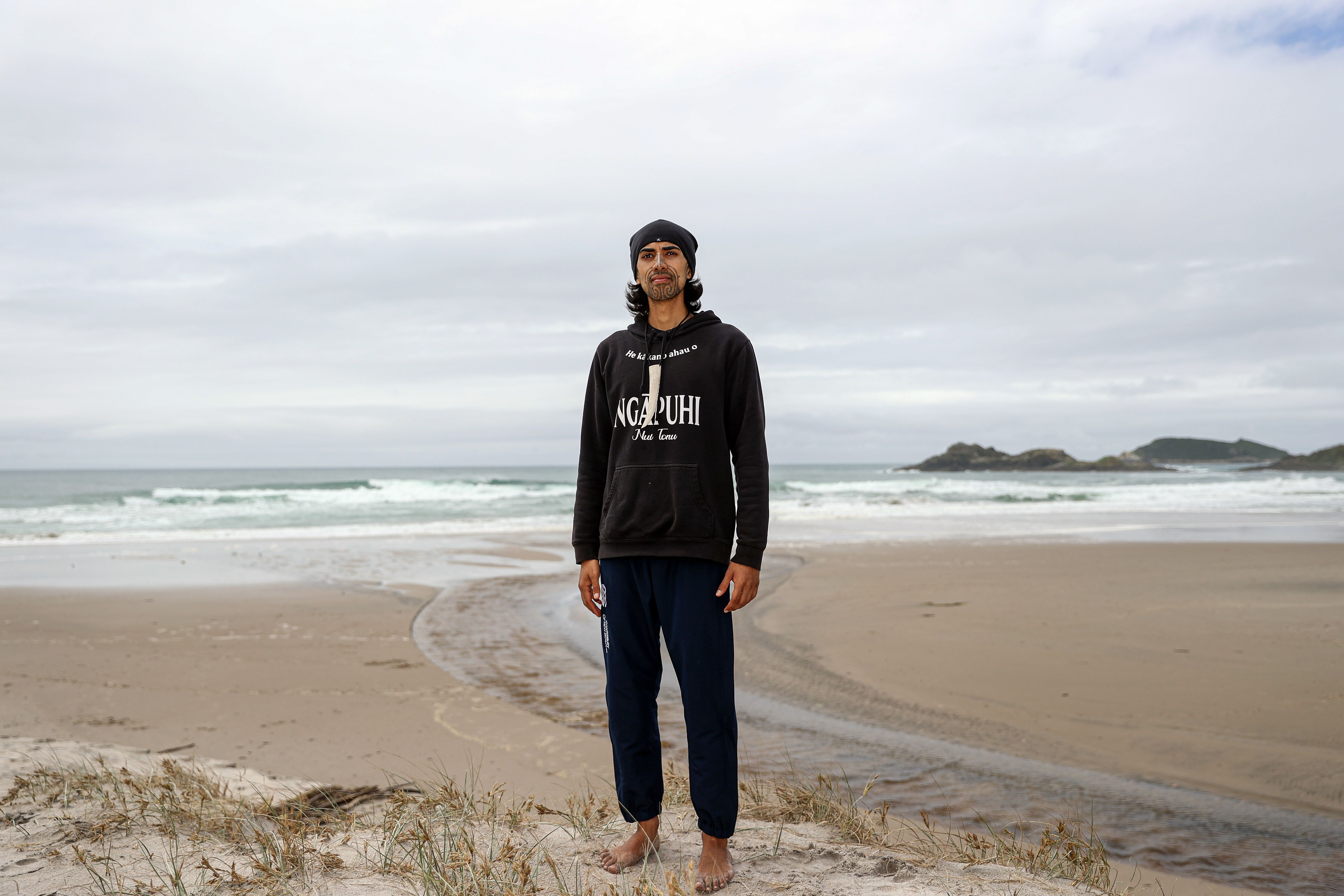 Nikau Munroe-Rawiri loves being on his whenua [land]: “It is healing and restoring for me. It fills my cup which allows me to give more of myself to whatever I’m pursuing.” Photo / Shane Wenzlick / Phototek