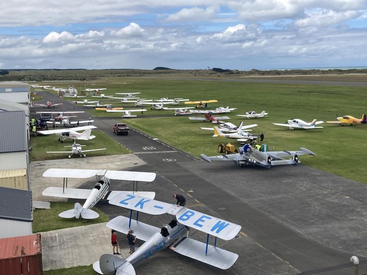 The Wanganui Aero Club welcomed around 90 people on January 1.