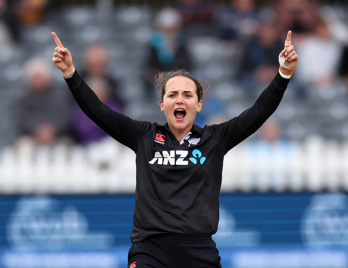 Amelia Kerr celebrates. Photo / Photosport