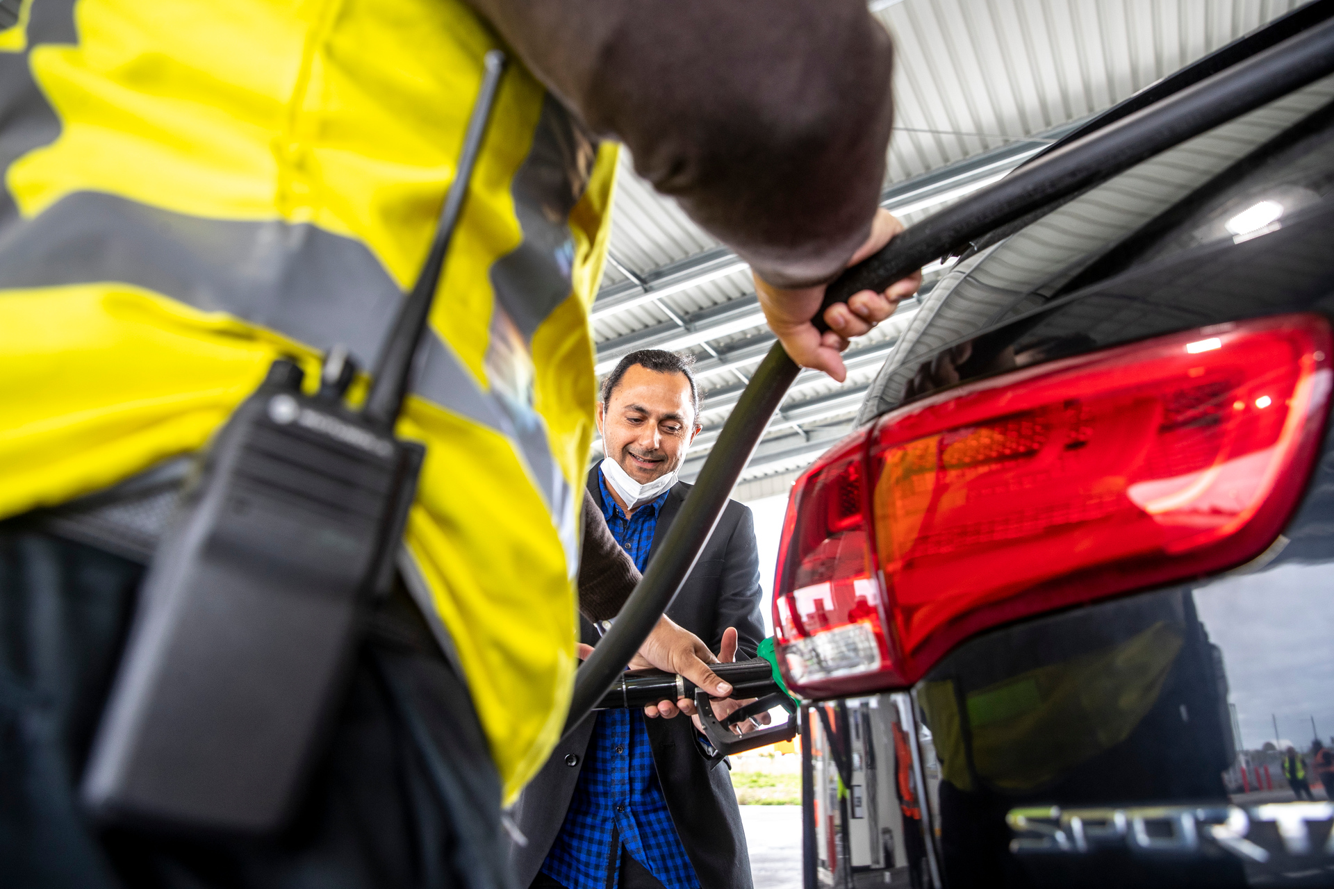 Amar Trivedi at the launch of the Costco petrol station last week. Photo / Michael Craig