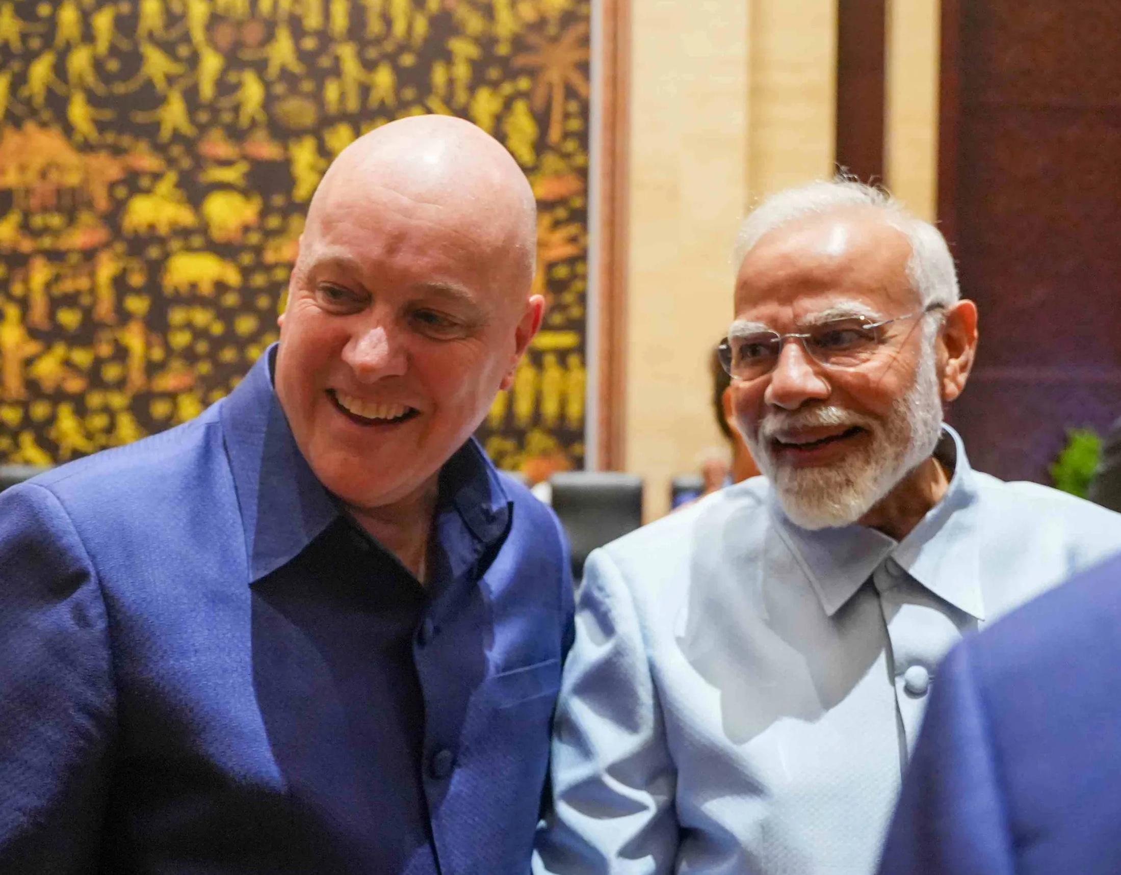 Christopher Luxon with India's PM Narendra Modi at October's East Asia Summit. Photo / Supplied