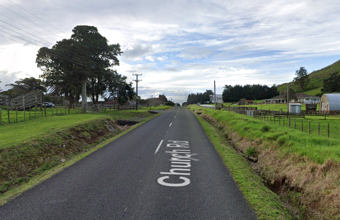 The incident happened on Church Rd, in Te Kamo. Photo / Google