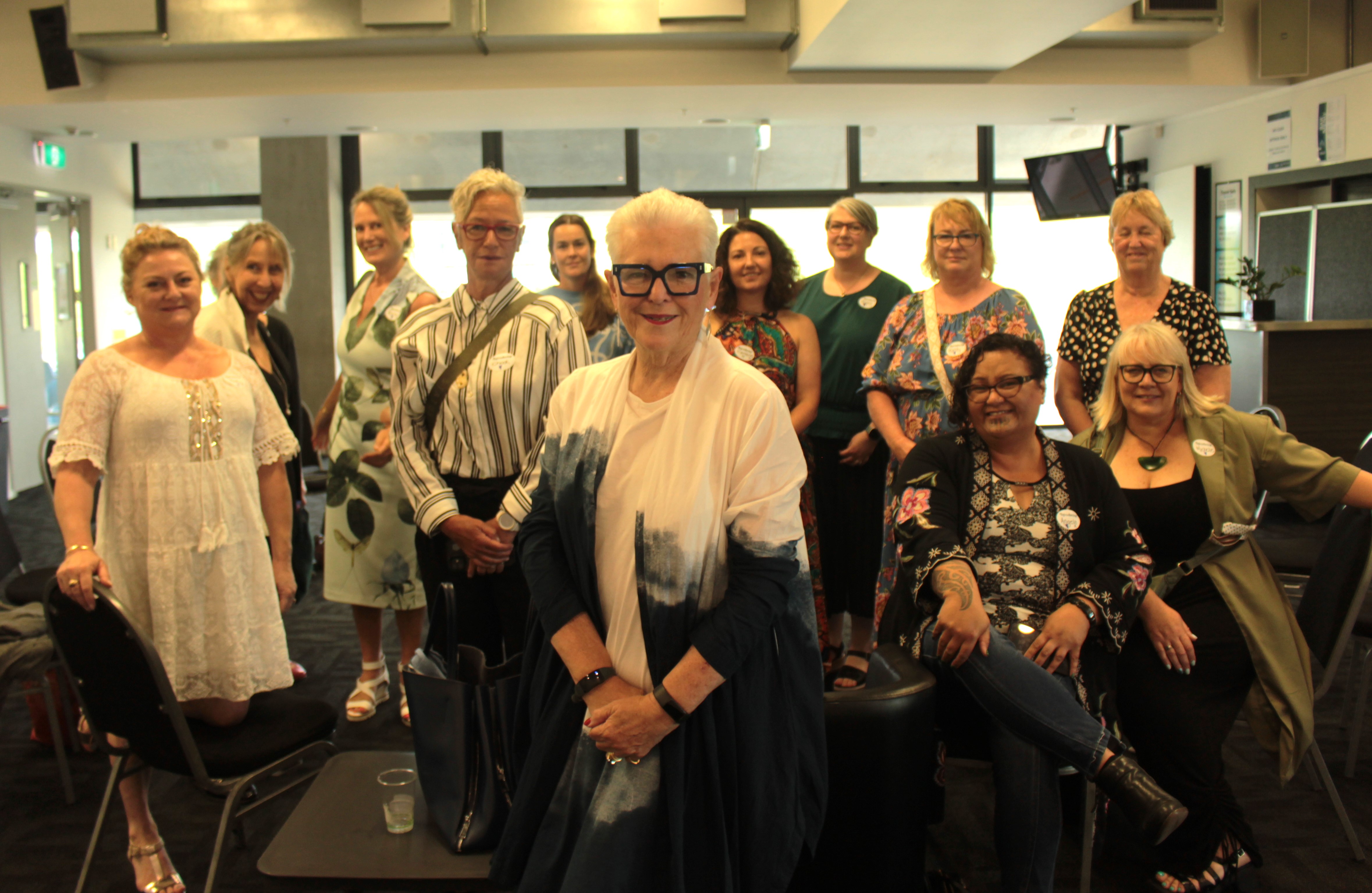 Dame Jenny Shipley was one of the guest speakers and workshop presenters at the Leading Ladies Northland event, happily sharing advice to attendees. Photo / Denise Piper
