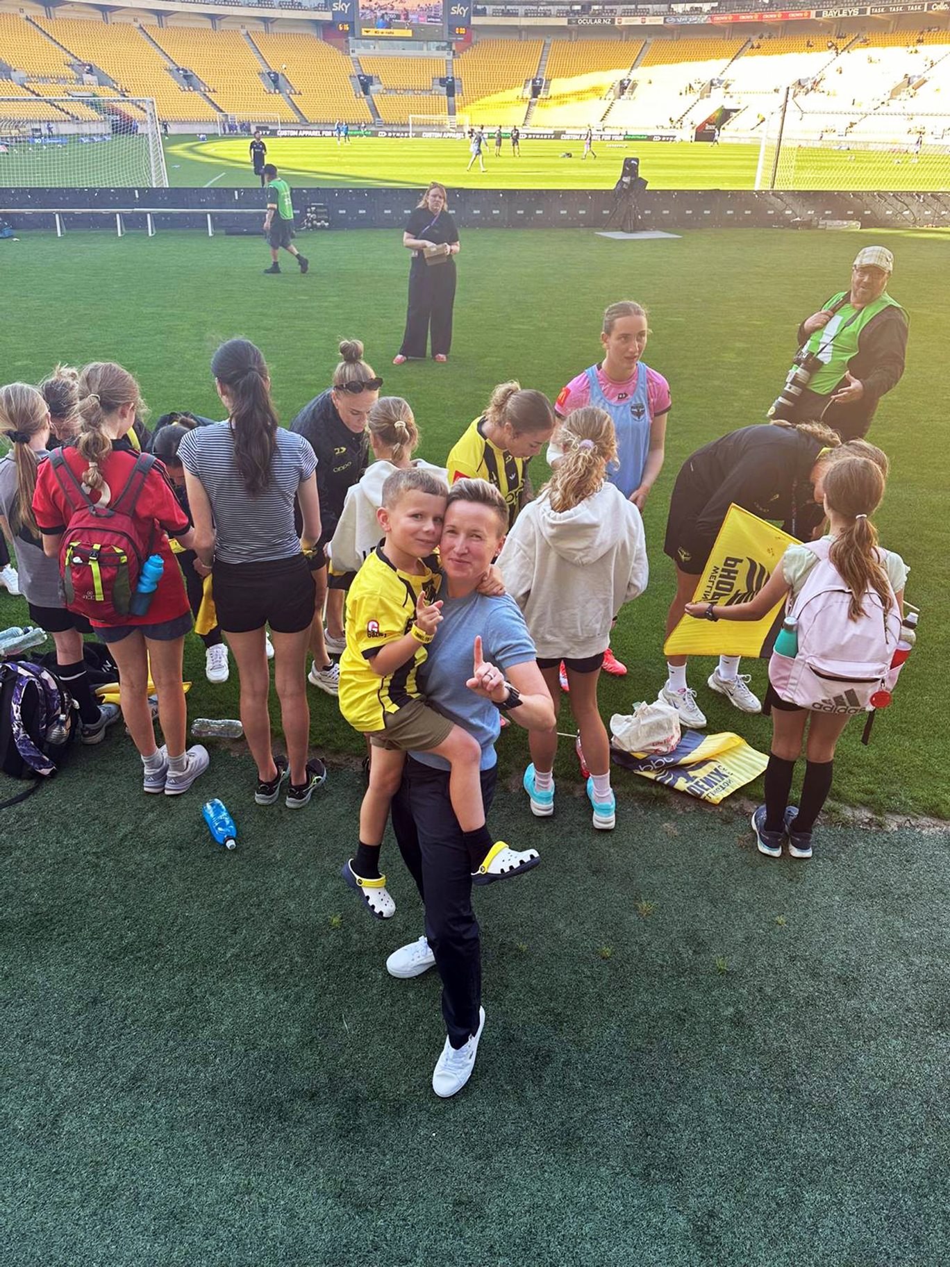 Bev and Jack at a Phoenix game. Photo / NZ Woman's Weekly