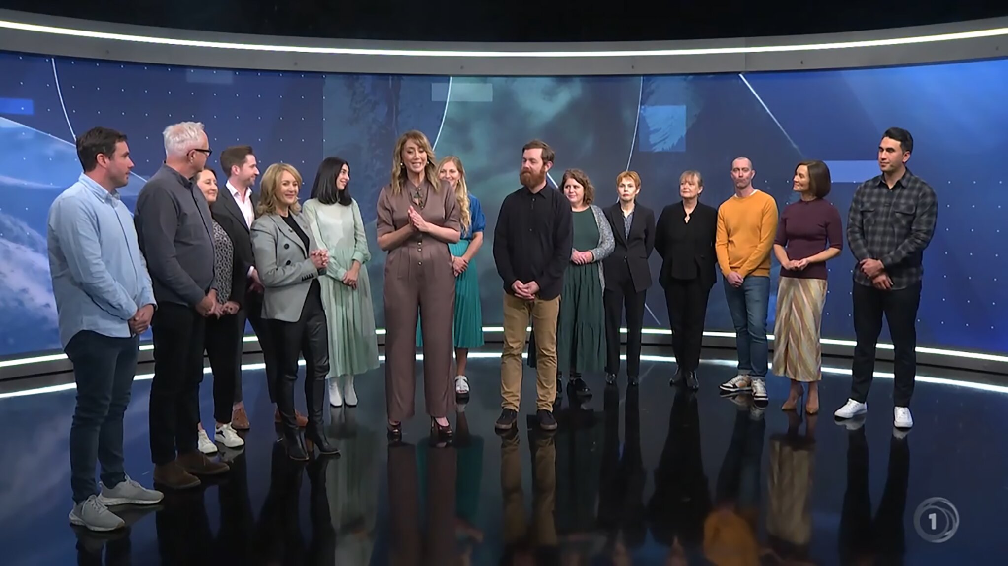 Miriama Kamo and the Sunday team on the last edition of Sunday in May 2024.
