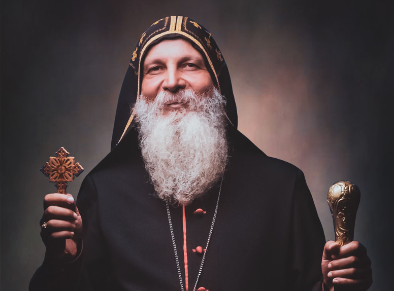 Bishop Mar Mari Emmanuel of the Christ the Good Shepherd Church in Wakeley, NSW was stabbed during a church service last night. Image / Christ the Good Shepherd Church