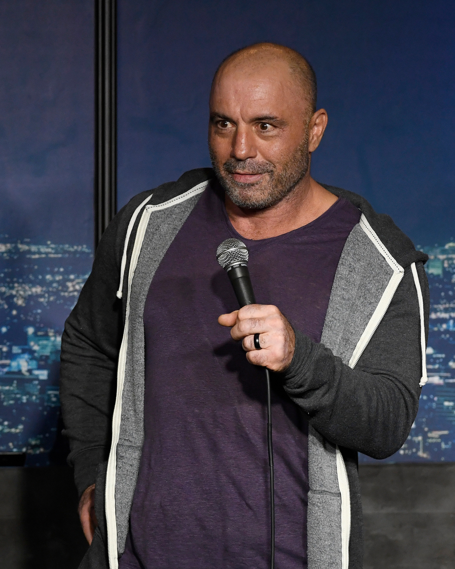 Joe Rogan also addressed a clip from his podcast 11 years ago in which he talked about going to a movie theatre in a Black neighbourhood to see Planet of the Apes. Photo / Getty Images