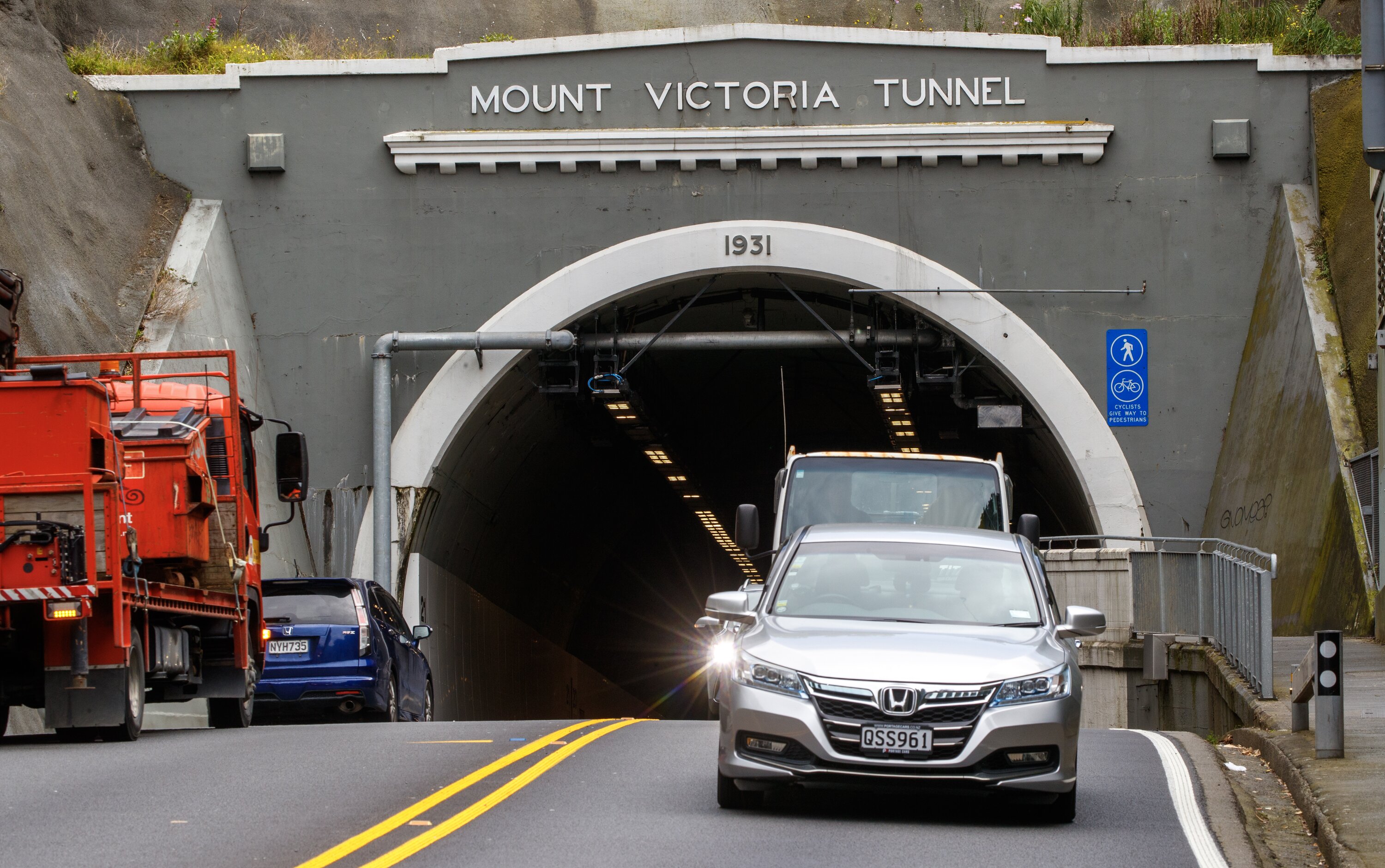 The existing Mt Victoria tunnel on State Highway 1 in Wellington. Photo / Mark Mitchell 