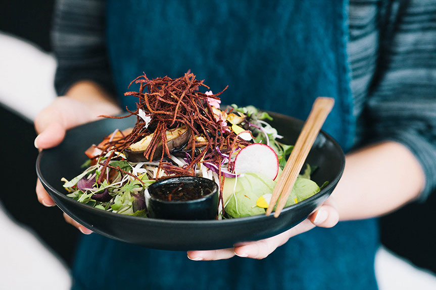 The soba noodle salad from &Sushi. Photo / Supplied