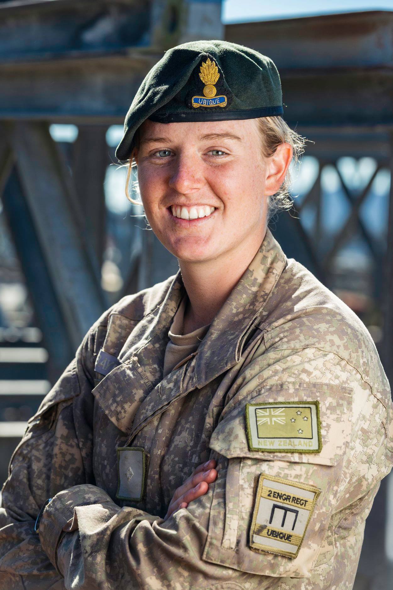 NZDF officer and Black Ferns rugby player Laura Bayfield. Photo / NZDF
