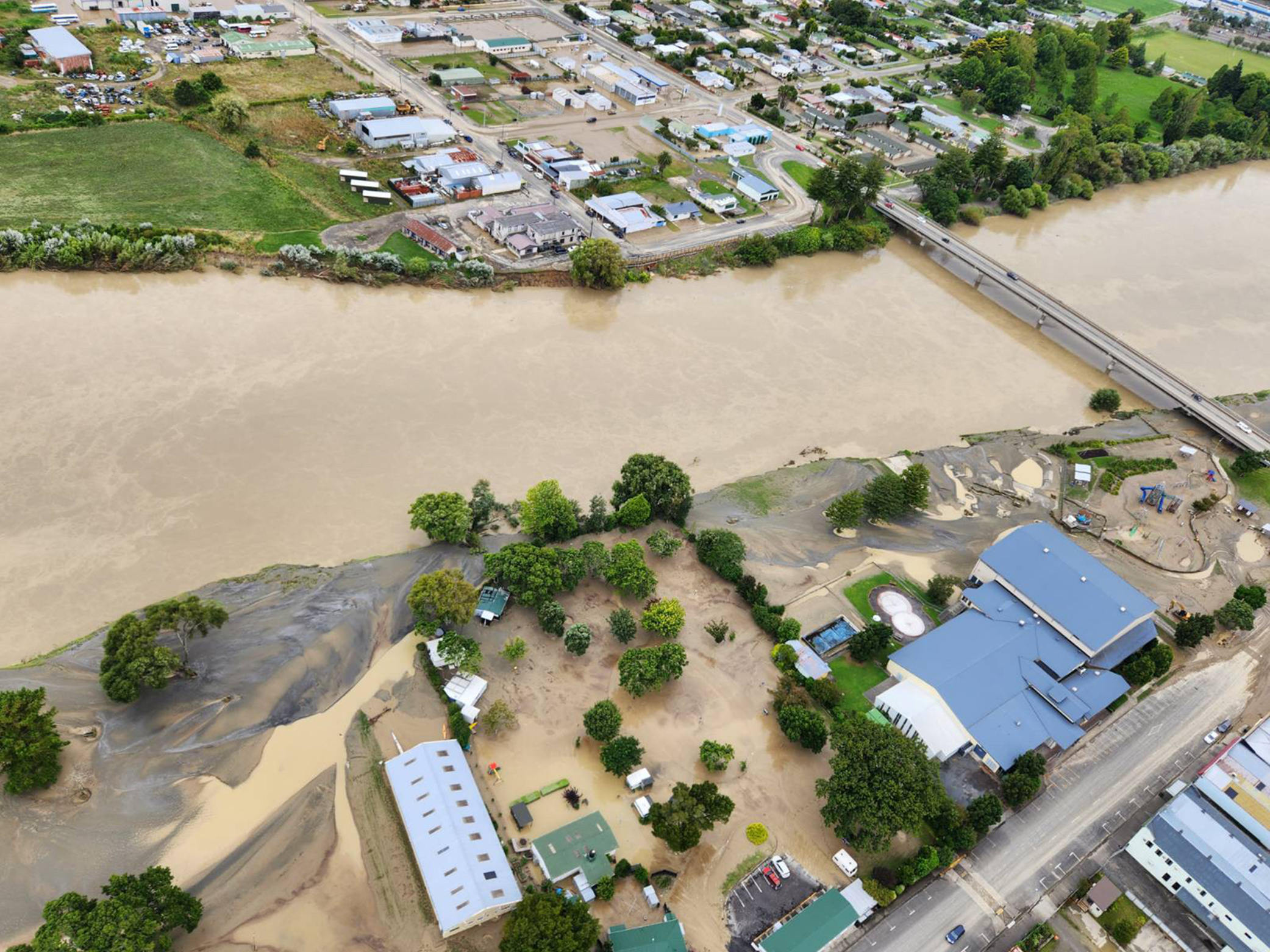 Wairoa has been inundated by flooding. Photo / Supplied
