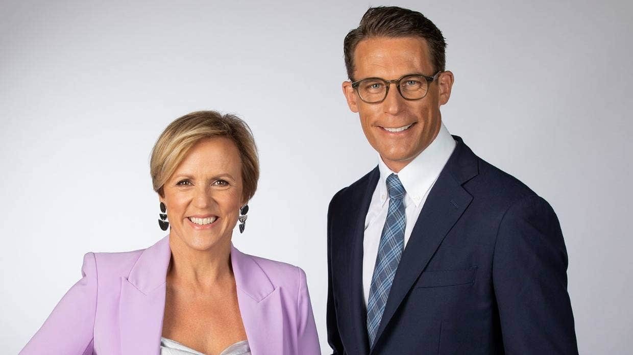 Hilary Barry and Jeremy Wells on Seven Sharp. Photo / TVNZ