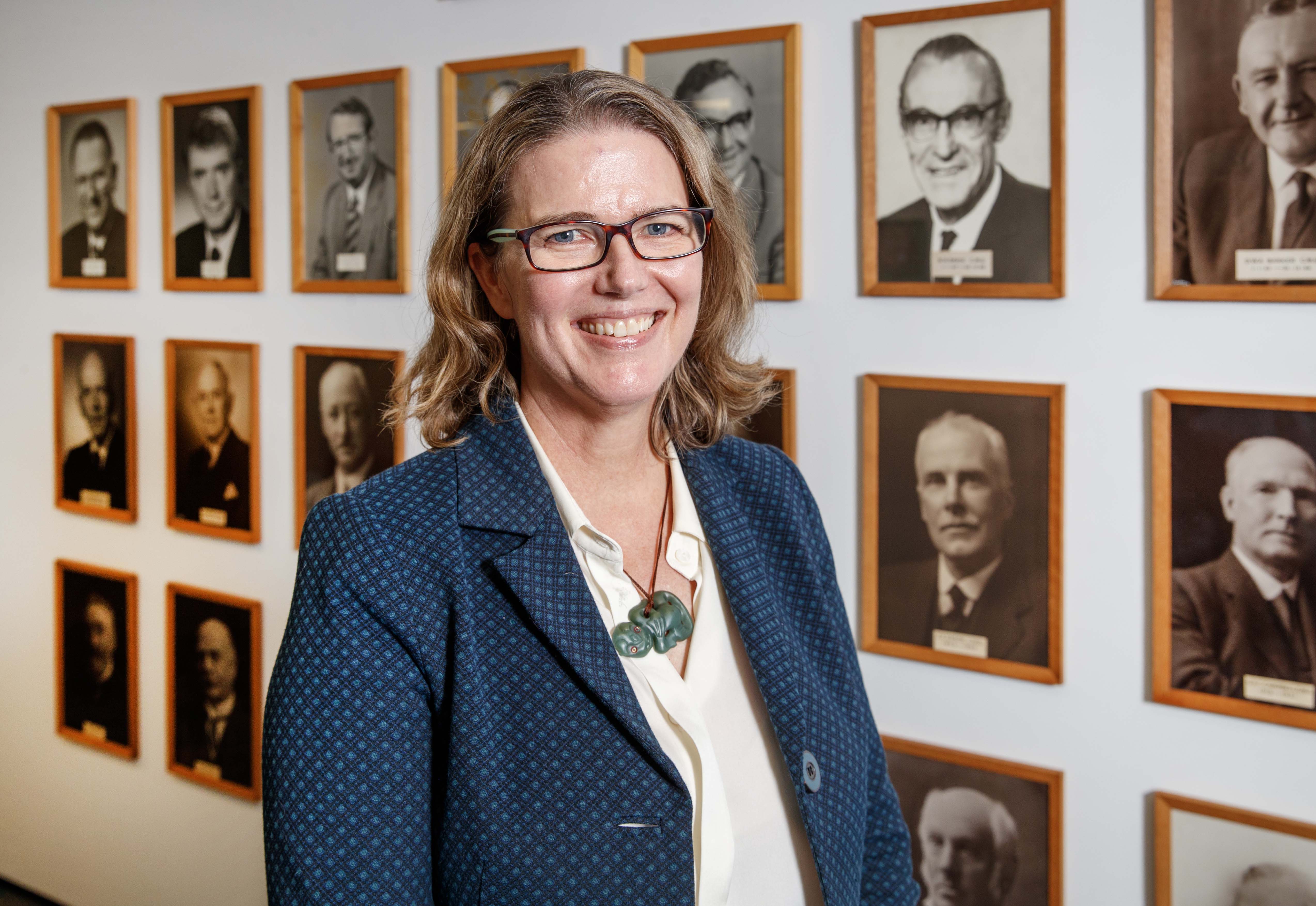 Dr Caralee McLiesh at the Treasury offices – the first woman to be Treasury's chief executive and secretary. Photo / Mark Mitchell