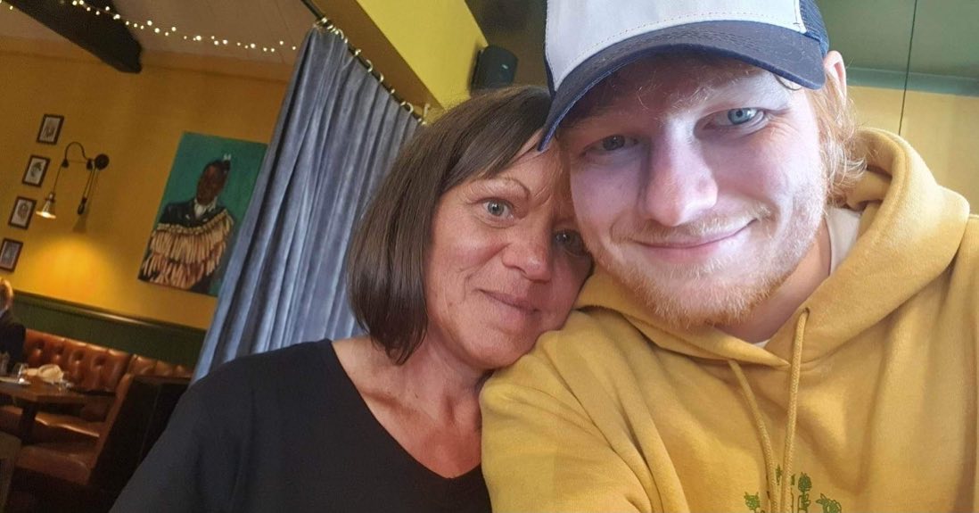 Featherston local Debbie Sinclair got to meet her idol Ed Sheeran after he made a surprise visit to the Brac and Bow restaurant and pub for a pint on Sunday. Photo / Brac and Bow