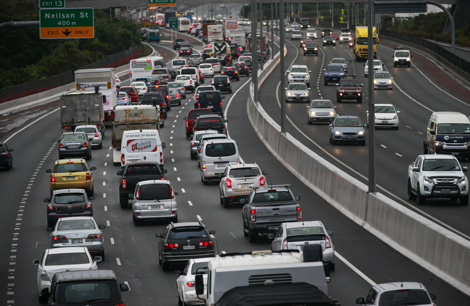 Since 1990 there has been a 76 per cent increase in transport emissions, now making up 16.7 per cent overall. Photo / Alex Burton