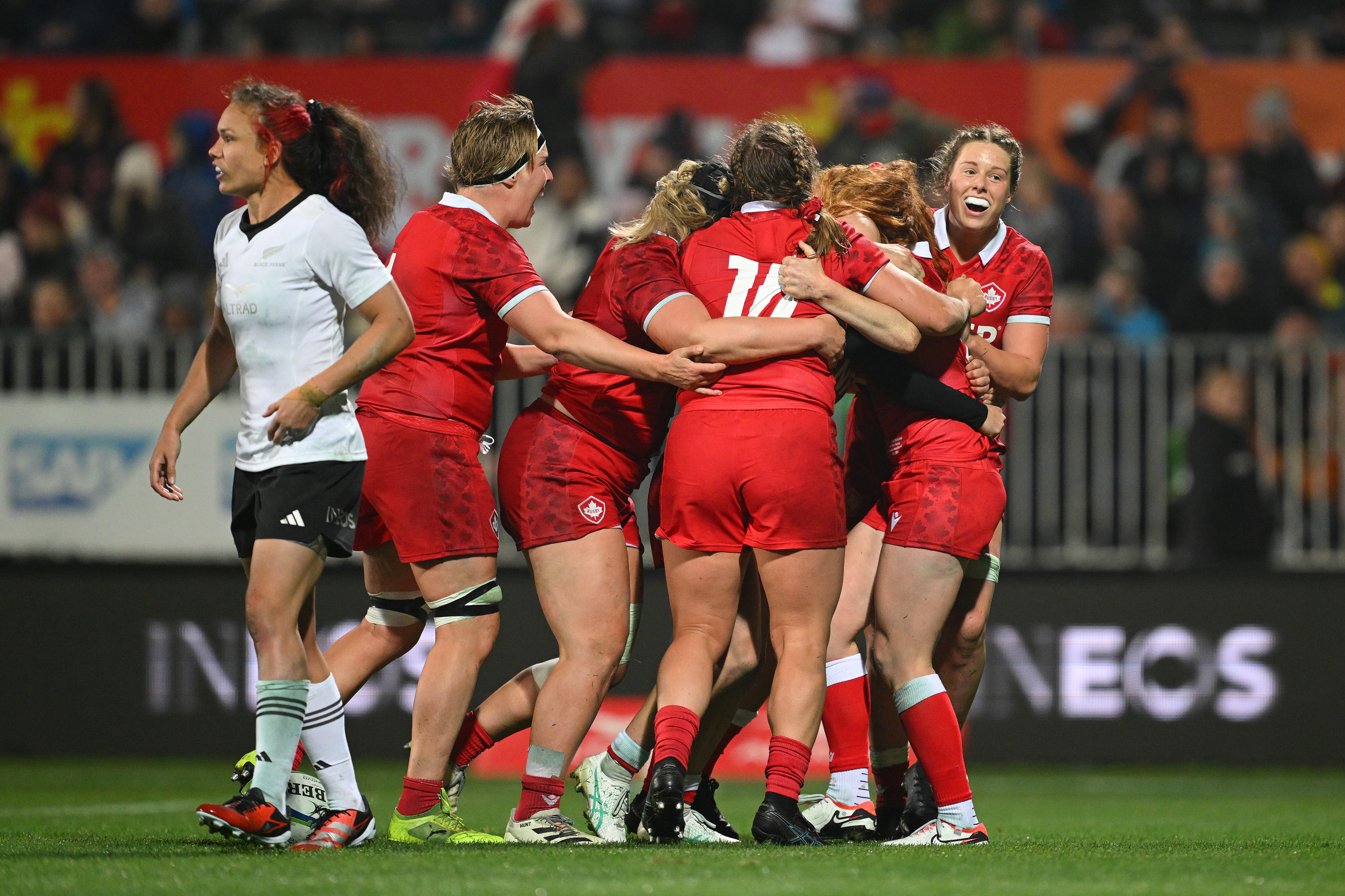 Canada beat the Black Ferns 22-19 in Christchurch. Photo / Getty Images
