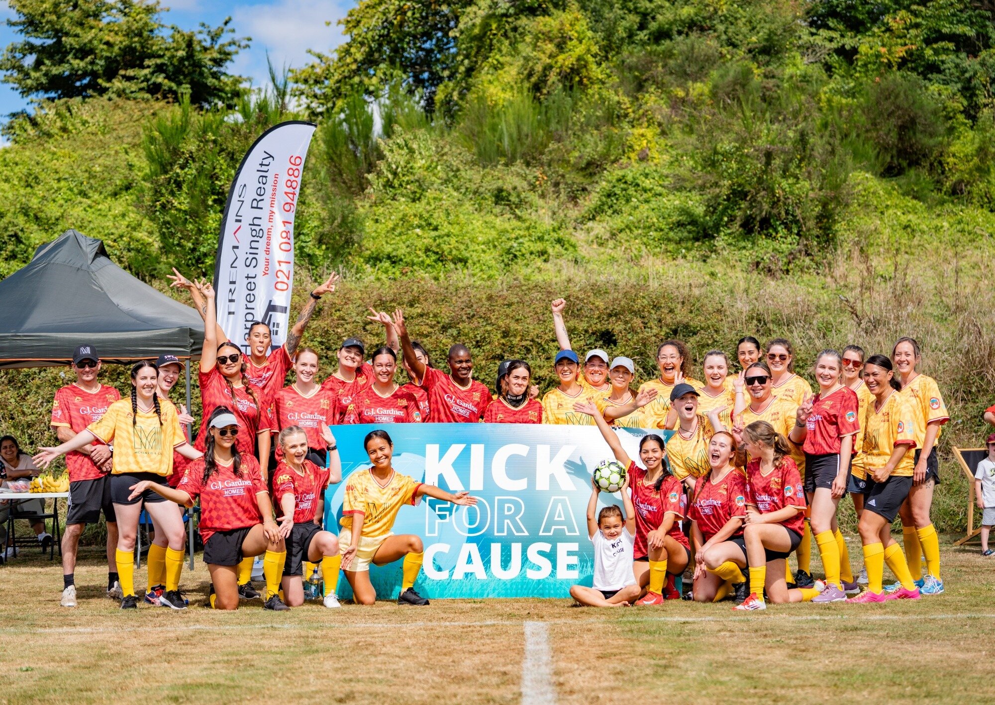  Kick for a Cause charity football match at the Ngongotaha Football Club in Rotorua.  Photo / Grace Klava
