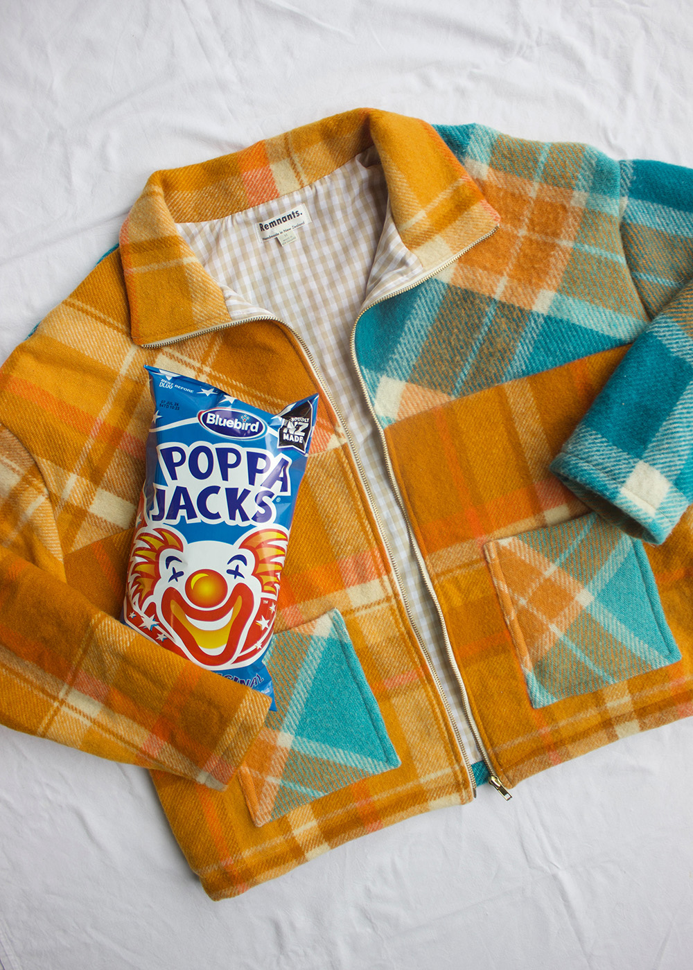 This Jelly Jacket mimics the clownish colours of Poppa Jacks. 