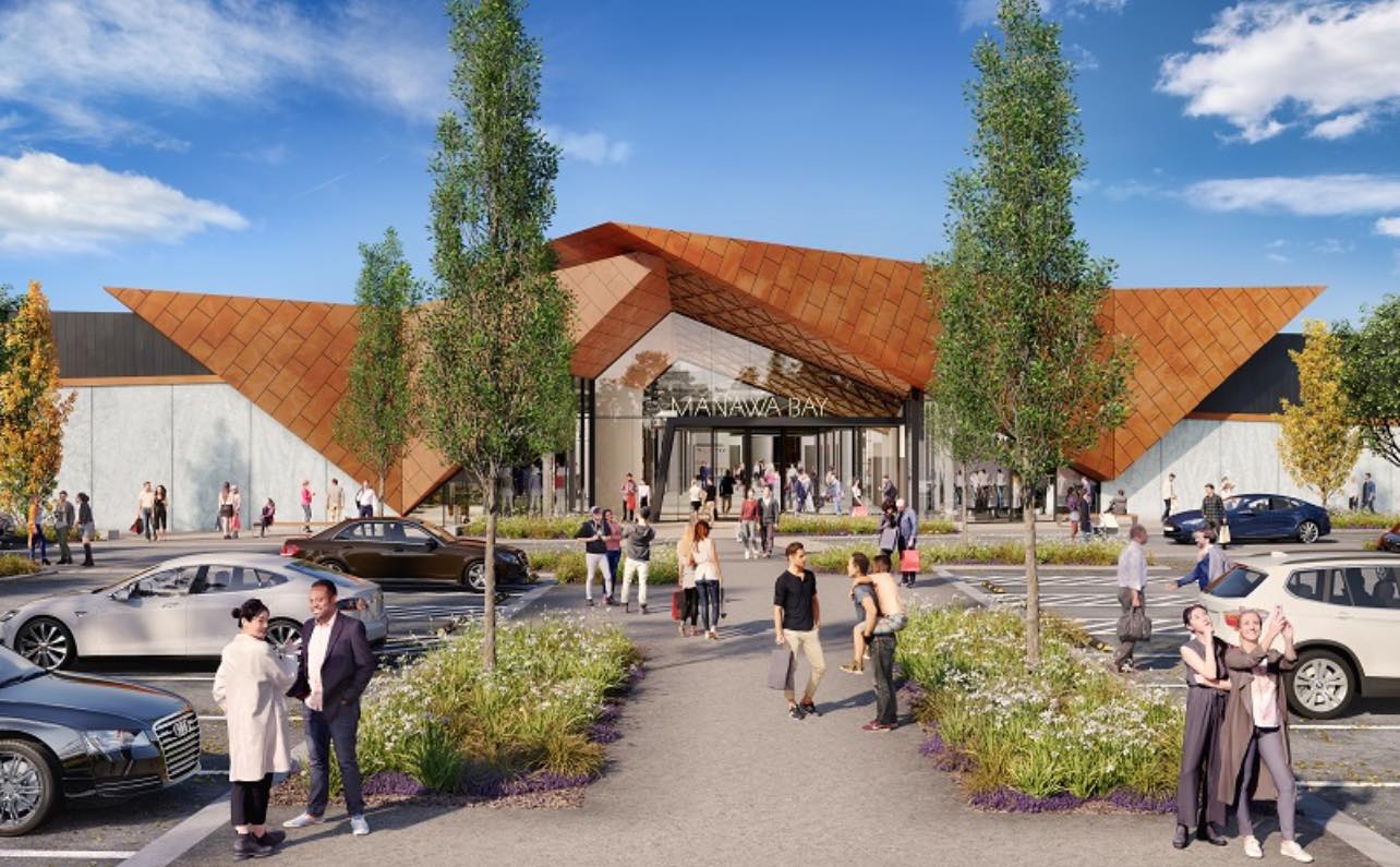 A depiction of Mānawa Bay outlet mall. Photo / Supplied