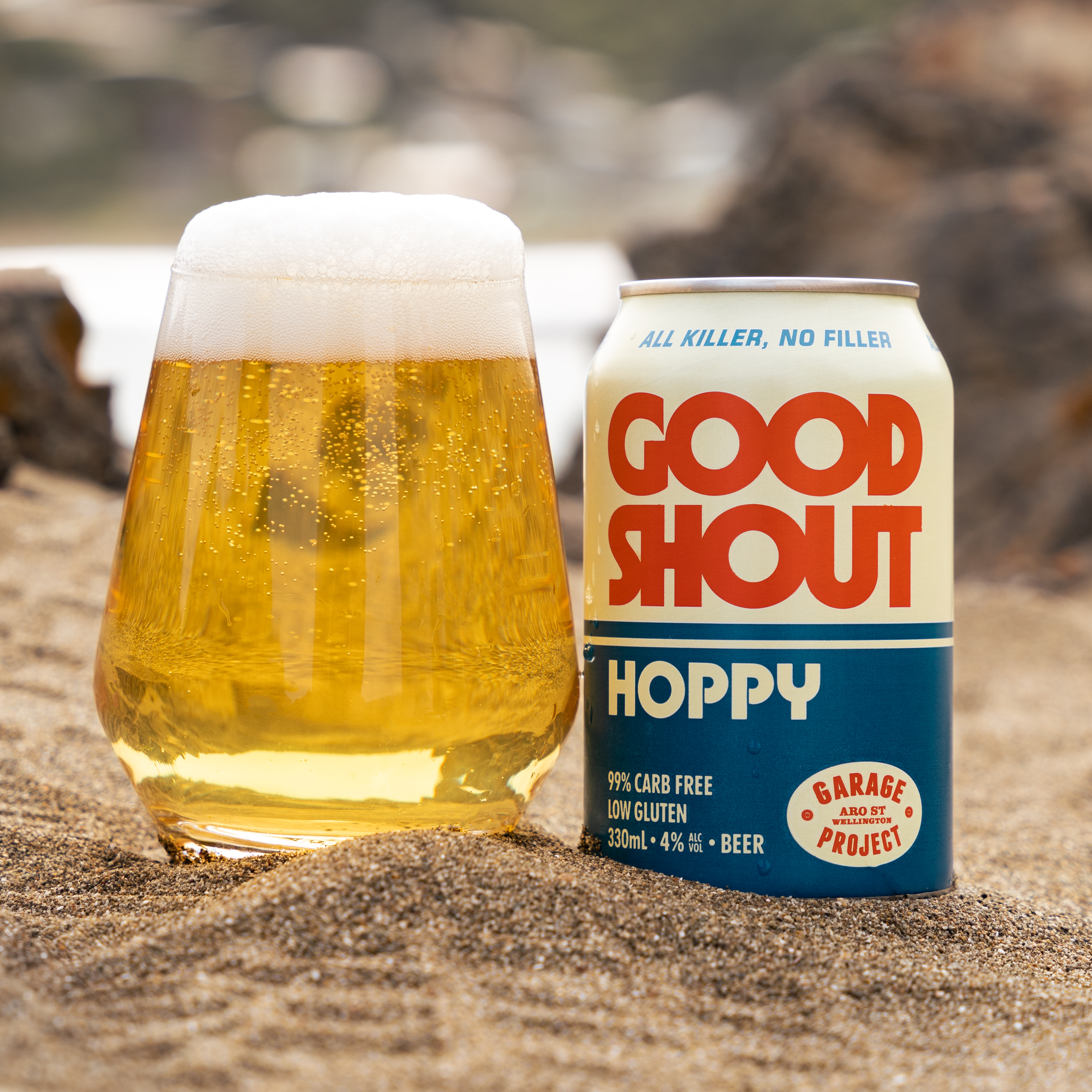 Garage Project's Good Shout is one example of a low-carb craft beer. Photo / Garage Project.