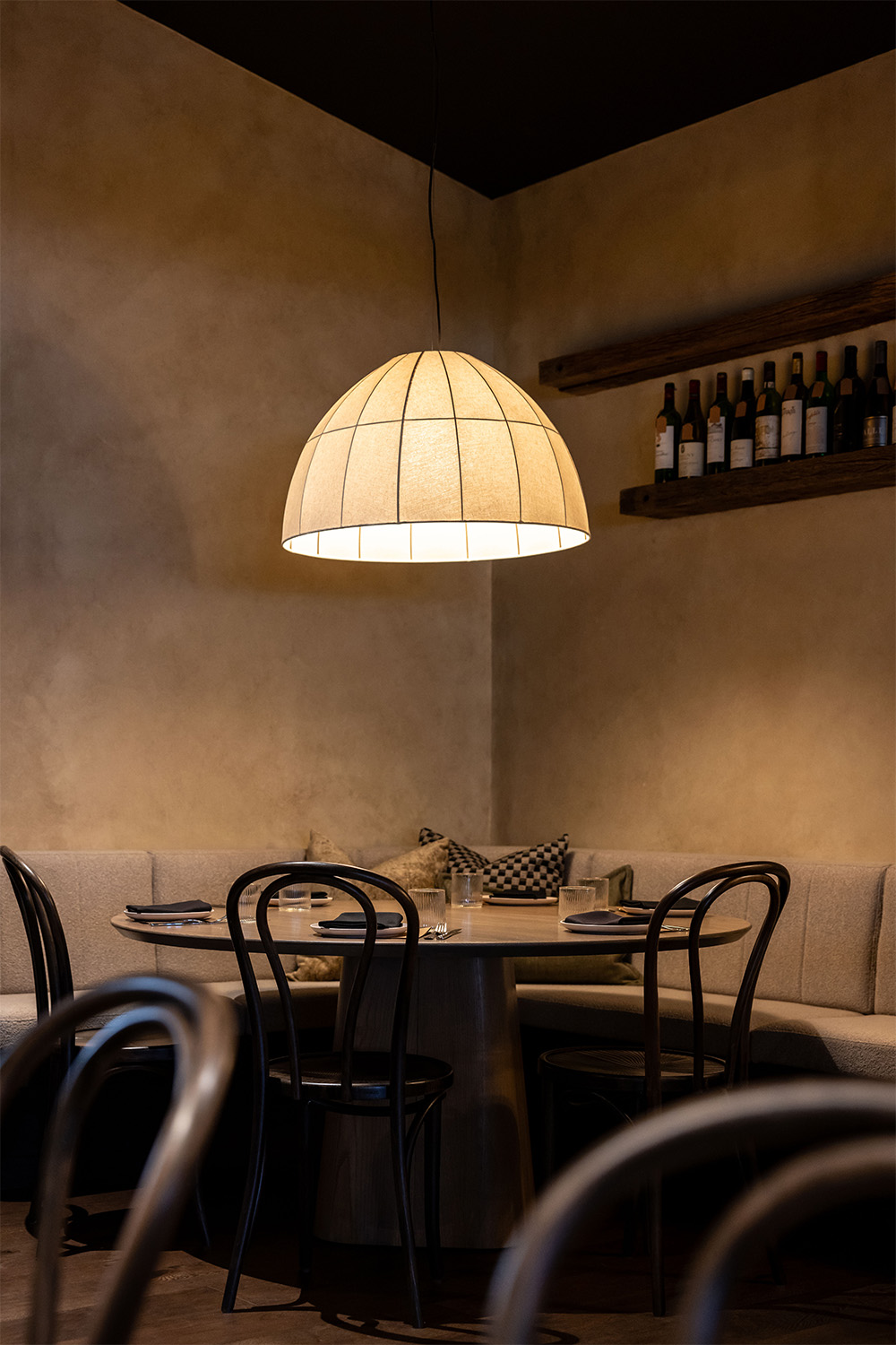 The interiors were designed by Studio Muse, inspired by European-style wine bars. Photo / Jono Parker