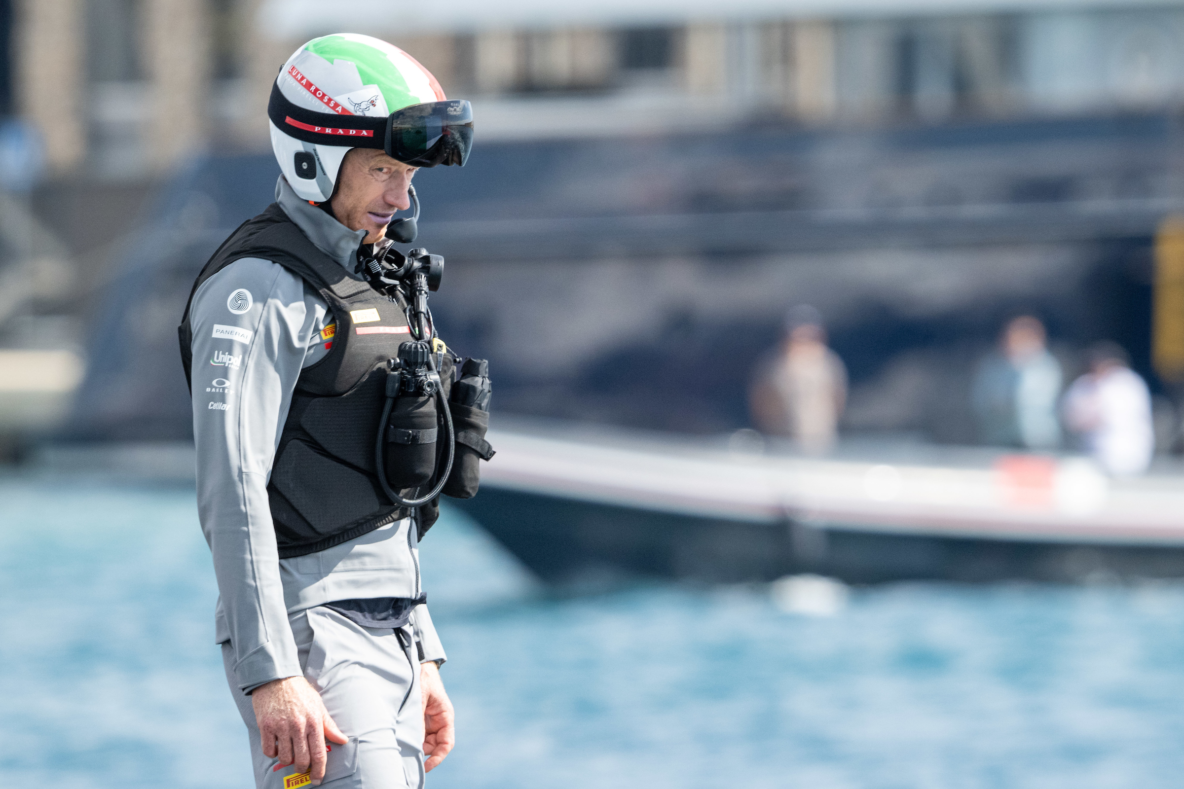 Jimmy Spithill led the Luna Rossa Prada Pirelli challenge in Barcelona. Photo / Ricardo Pinto, America's Cup