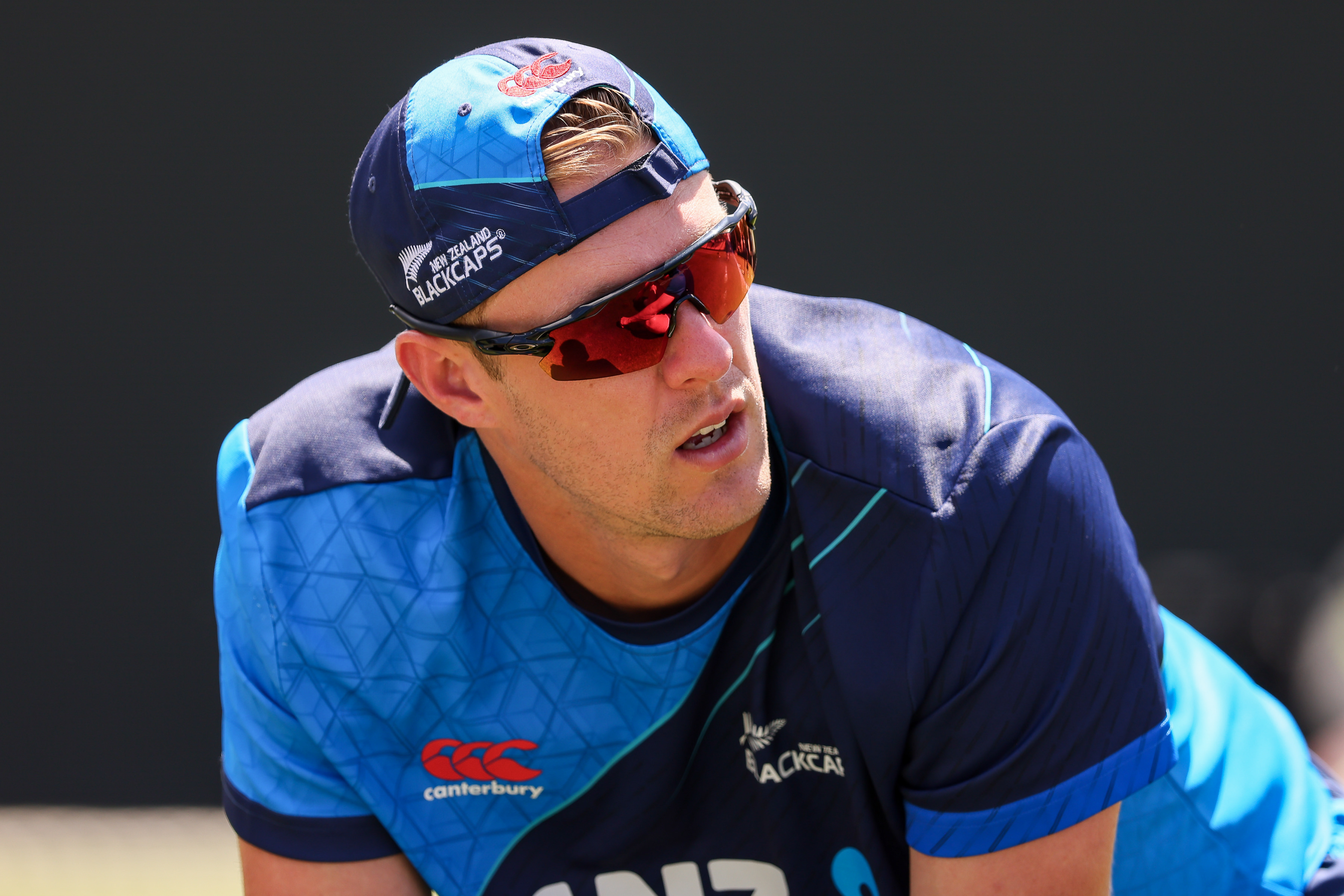 Kyle Jamieson at Black Caps training before the second test against South Africa. Photo / Photosport