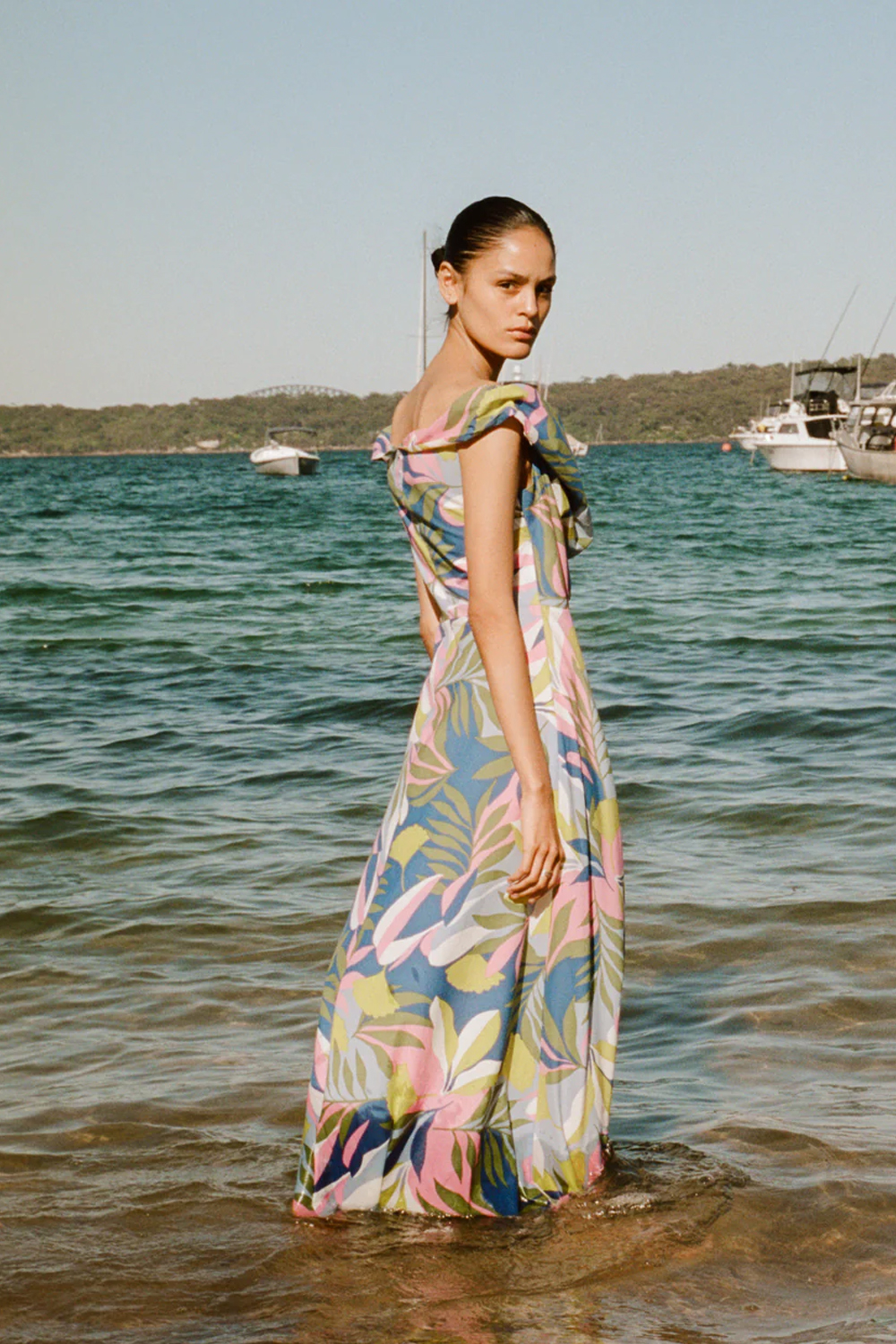 thumbnail image 2 of Riviera Sun Women's Caftan - Bohemian Embroidered Maxi Dress Beach Cover Up With Bell Sleeves 2 of 12