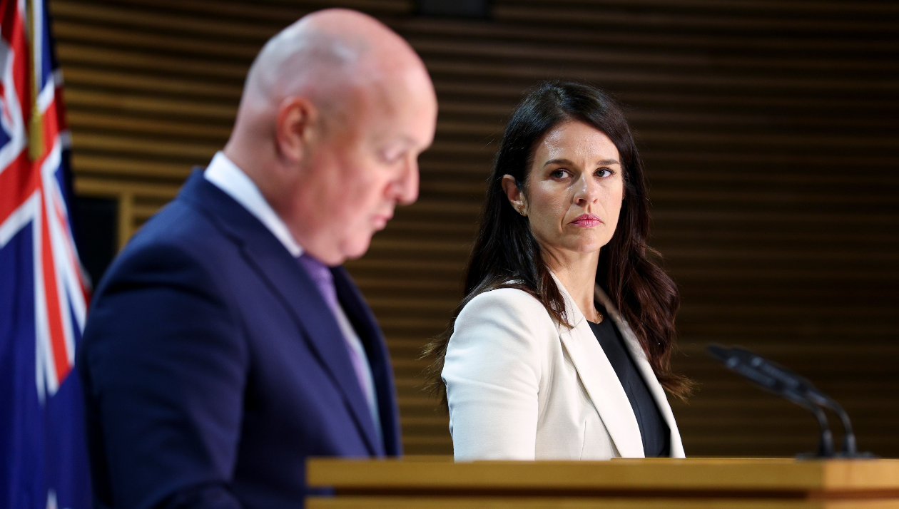 Education Minister Erica Stanford and Prime Minister Christopher Luxon. Photo / Getty Images