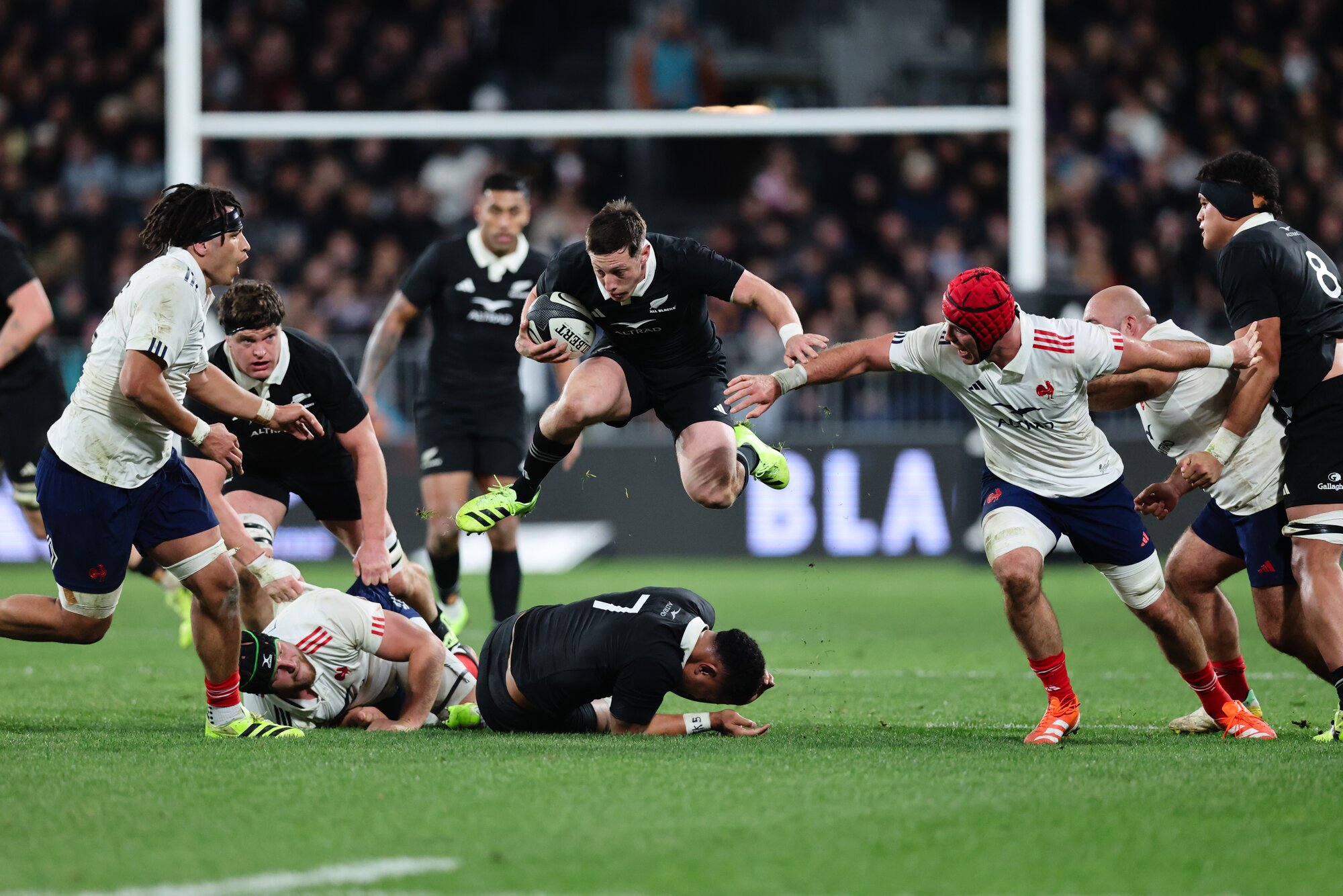 Halfback Cam Roigard is key to Scott Robertson's plans for the All Blacks. Photo / SmartFrame