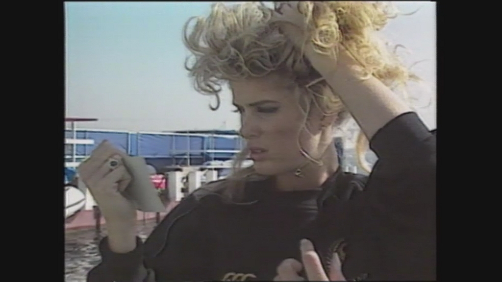 Rachel Hunter in a Eyewitness News clip from the time she was first signed to the Ford Modelling Agency. Photo / TVNZ