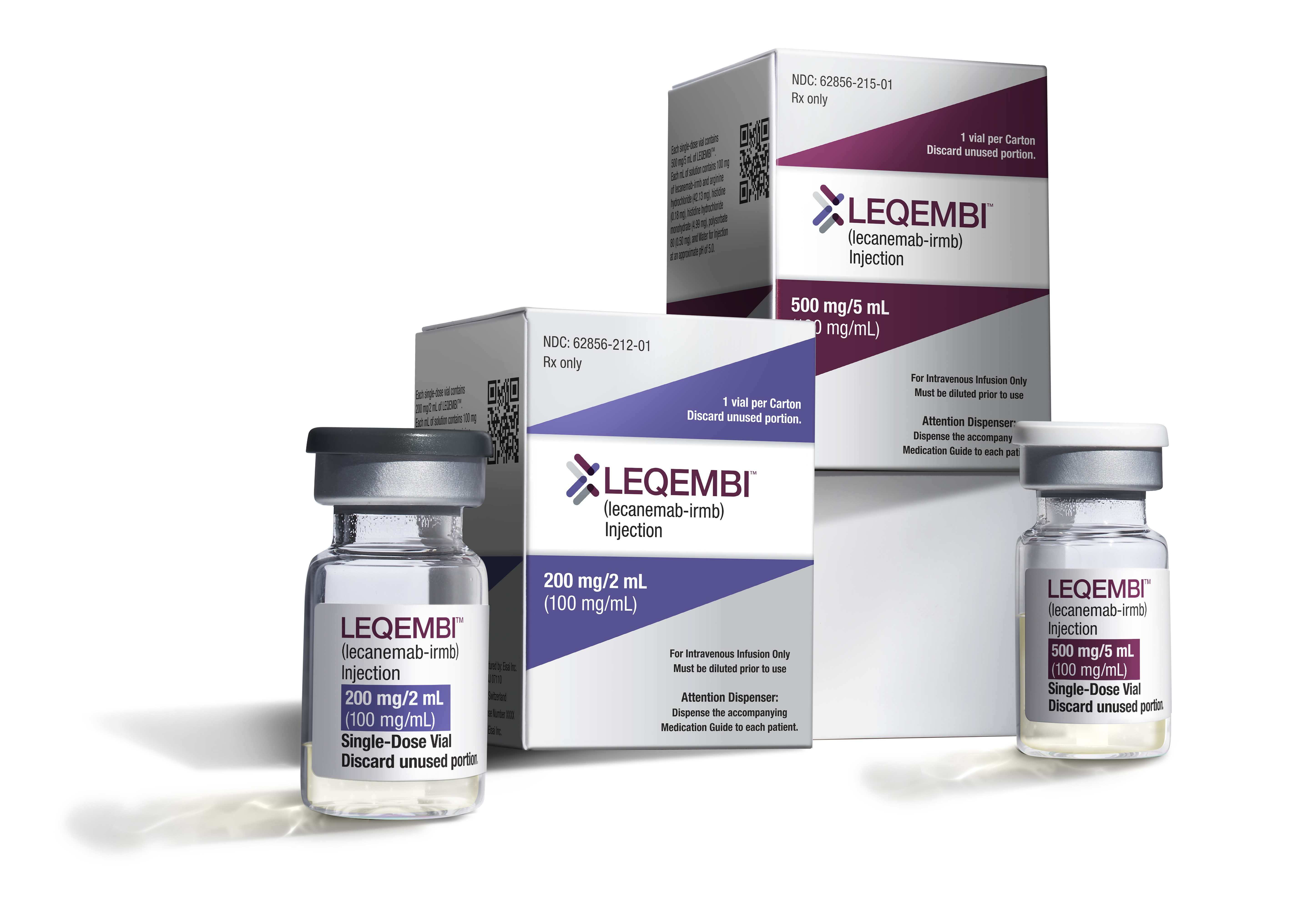 Vials and packaging for Japanese drugmaker Eisai's medication Leqembi, a new Alzheimer’s drug that modestly slows the brain-robbing disease which has been approved by US health officials. Photo / AP