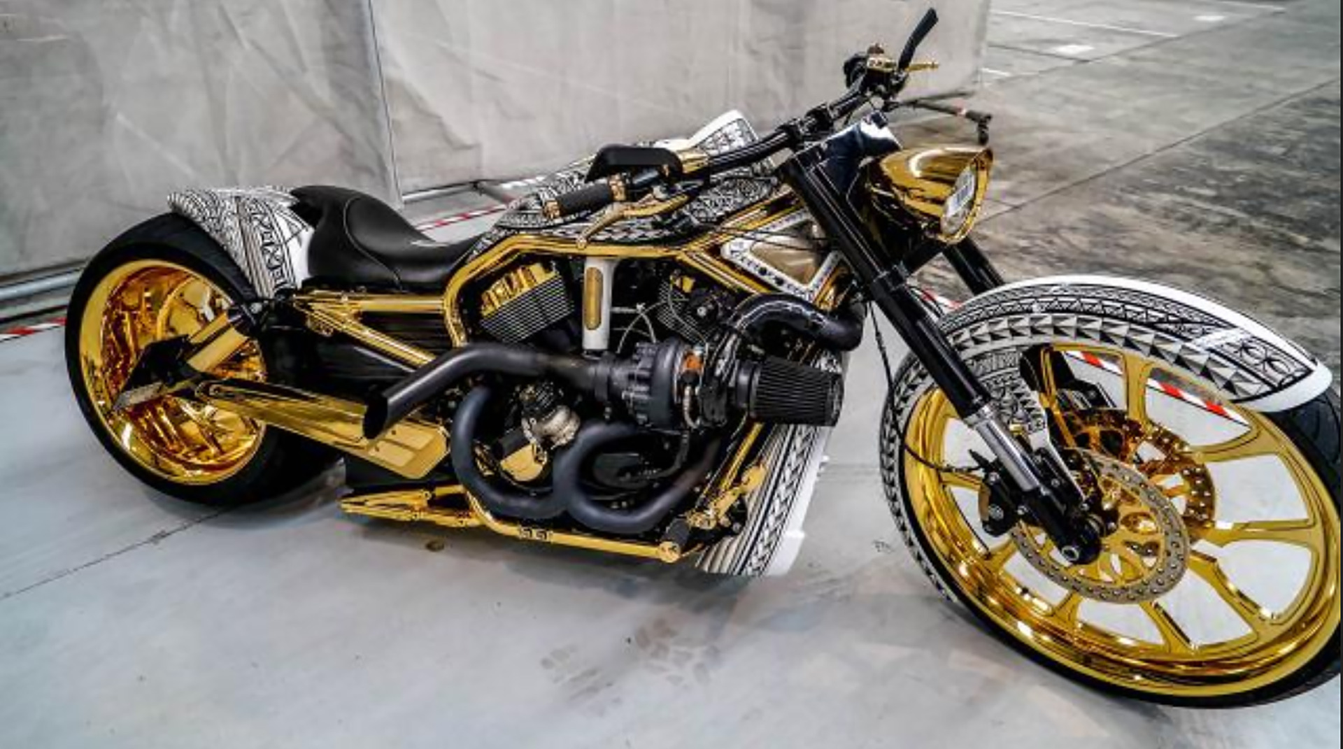 One of the customised Harley Davidson motorcycles restrained in Operation Nova. Photo / Supplied