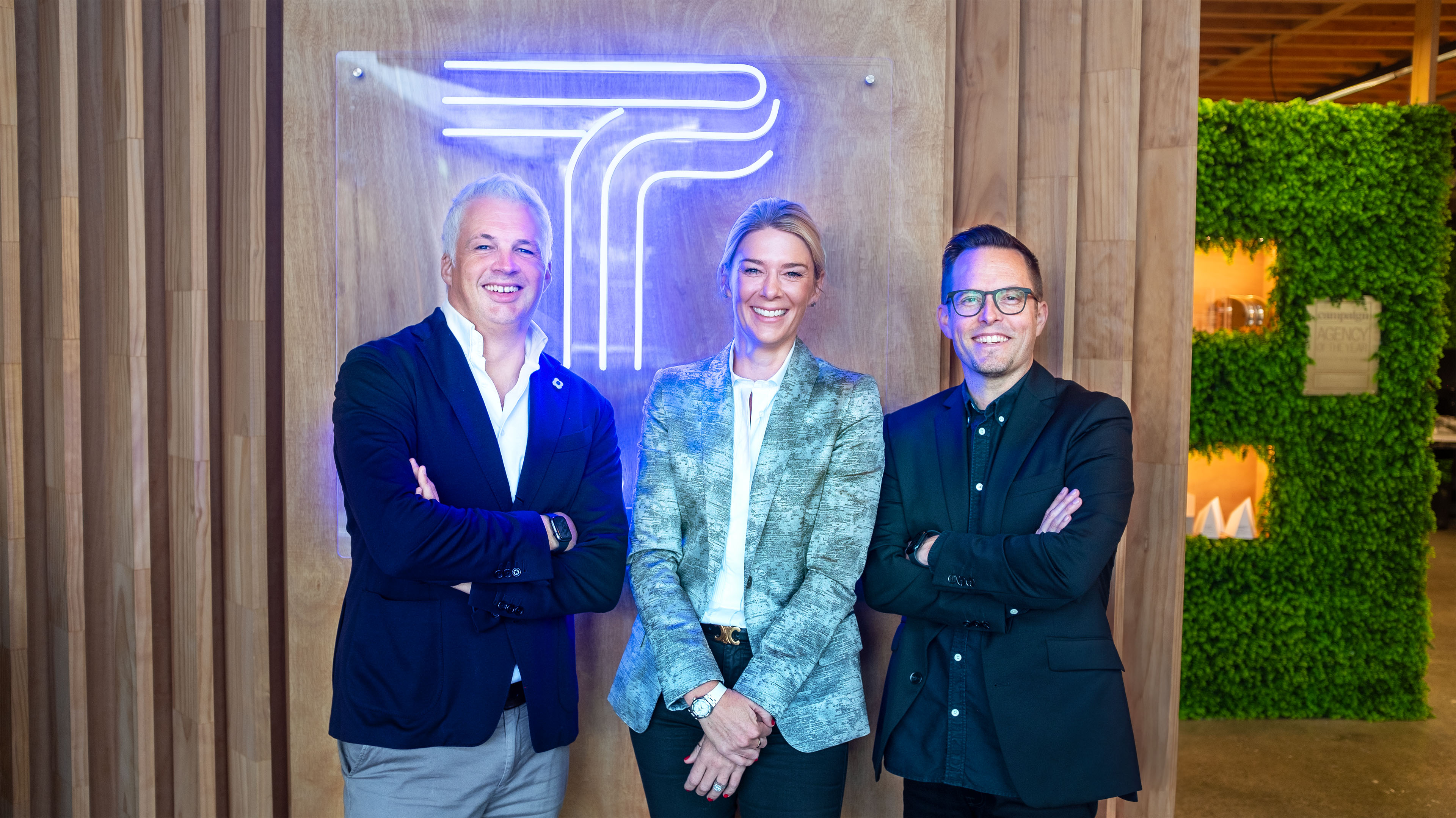 Rufus Chuter, Penelope Brown and Kris Hadley of Together. Photo / Supplied