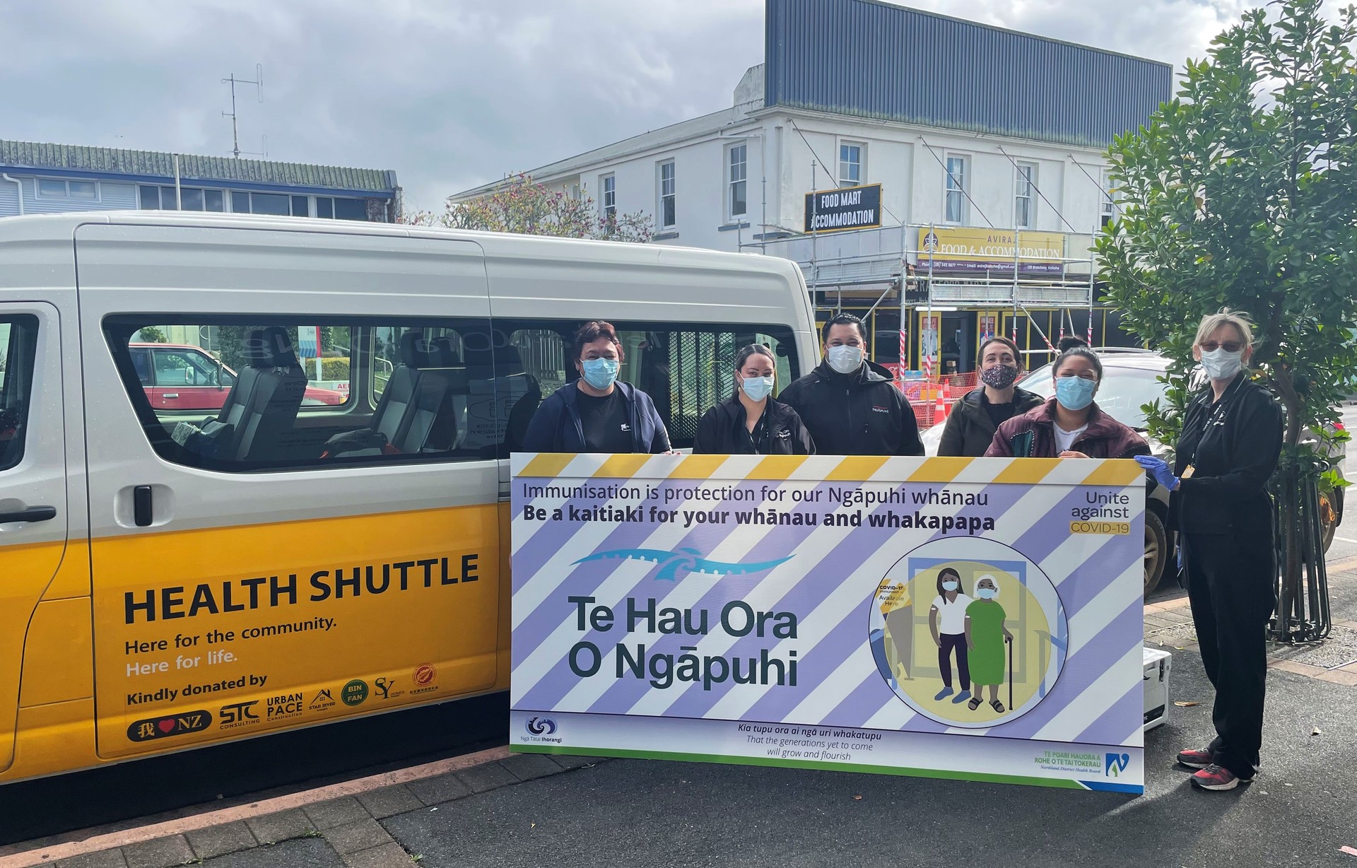 Staff from Te Hau Ora O Ngāpuhi and St John Kaikohe ready to bring the Covid-19 vaccine to whānau who don't have transport or can't get away from essential jobs. Photo / supplied