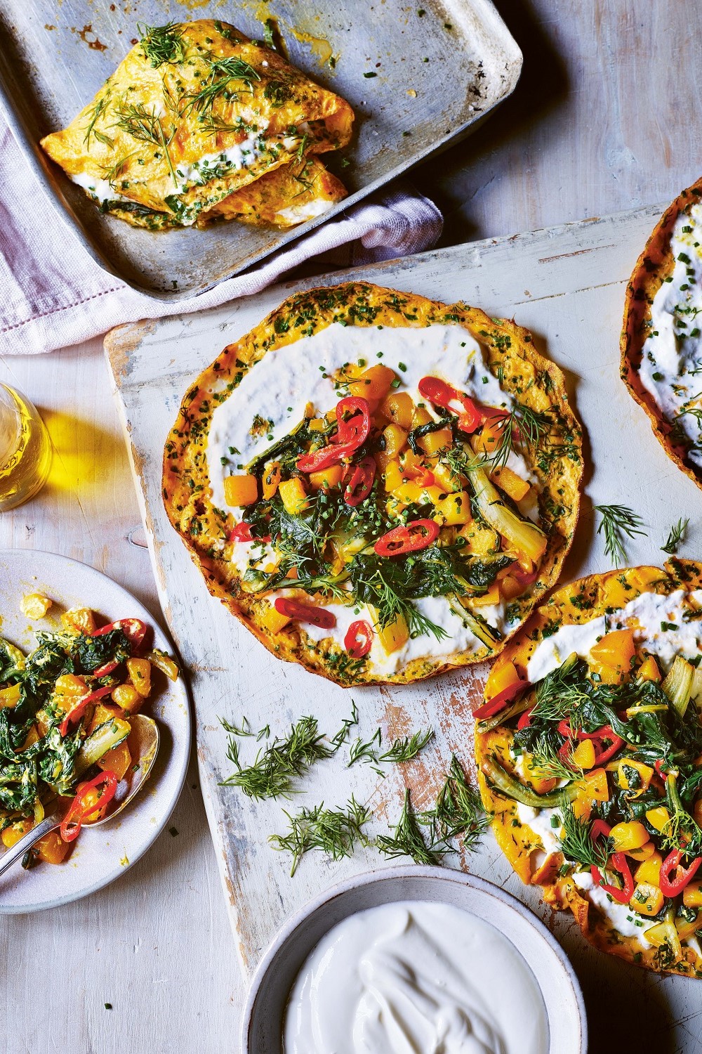 This omelette is a Syrian-style breakfast that's great for dinner too. Photo / Kris Kirkham