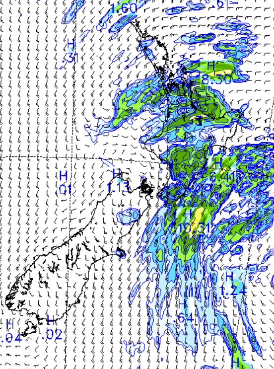 Residents in the lower and eastern parts of the North Island are forecast to see a showery and windy end to the first weekend of 2025.